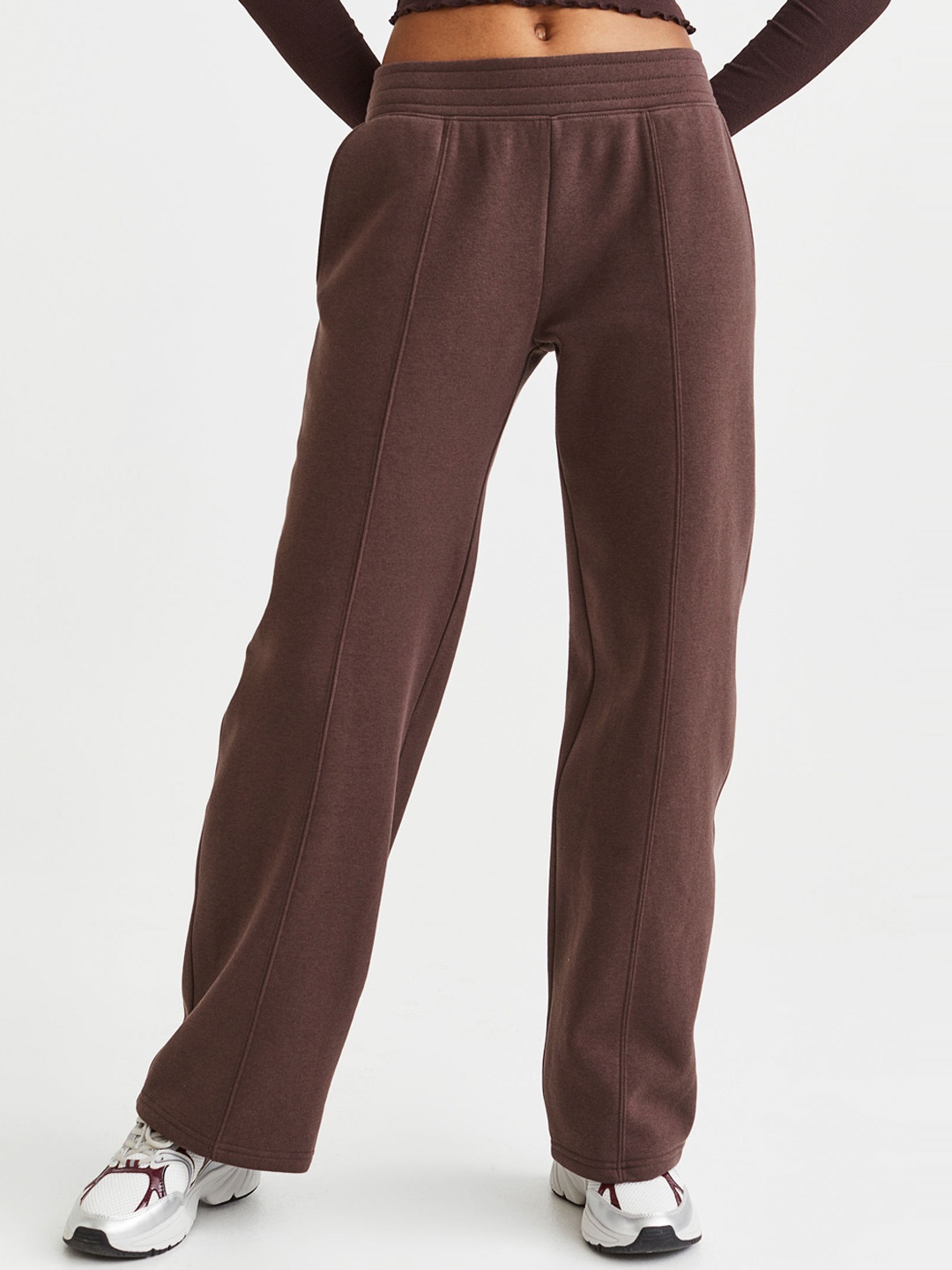 

H&M Women Brown Straight Joggers
