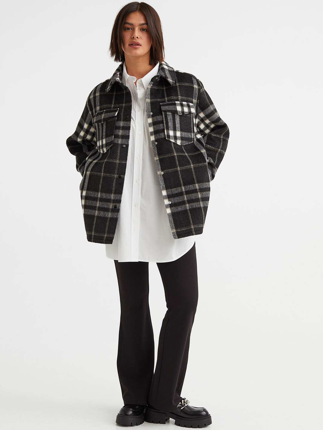

H&M Women Black Shacket