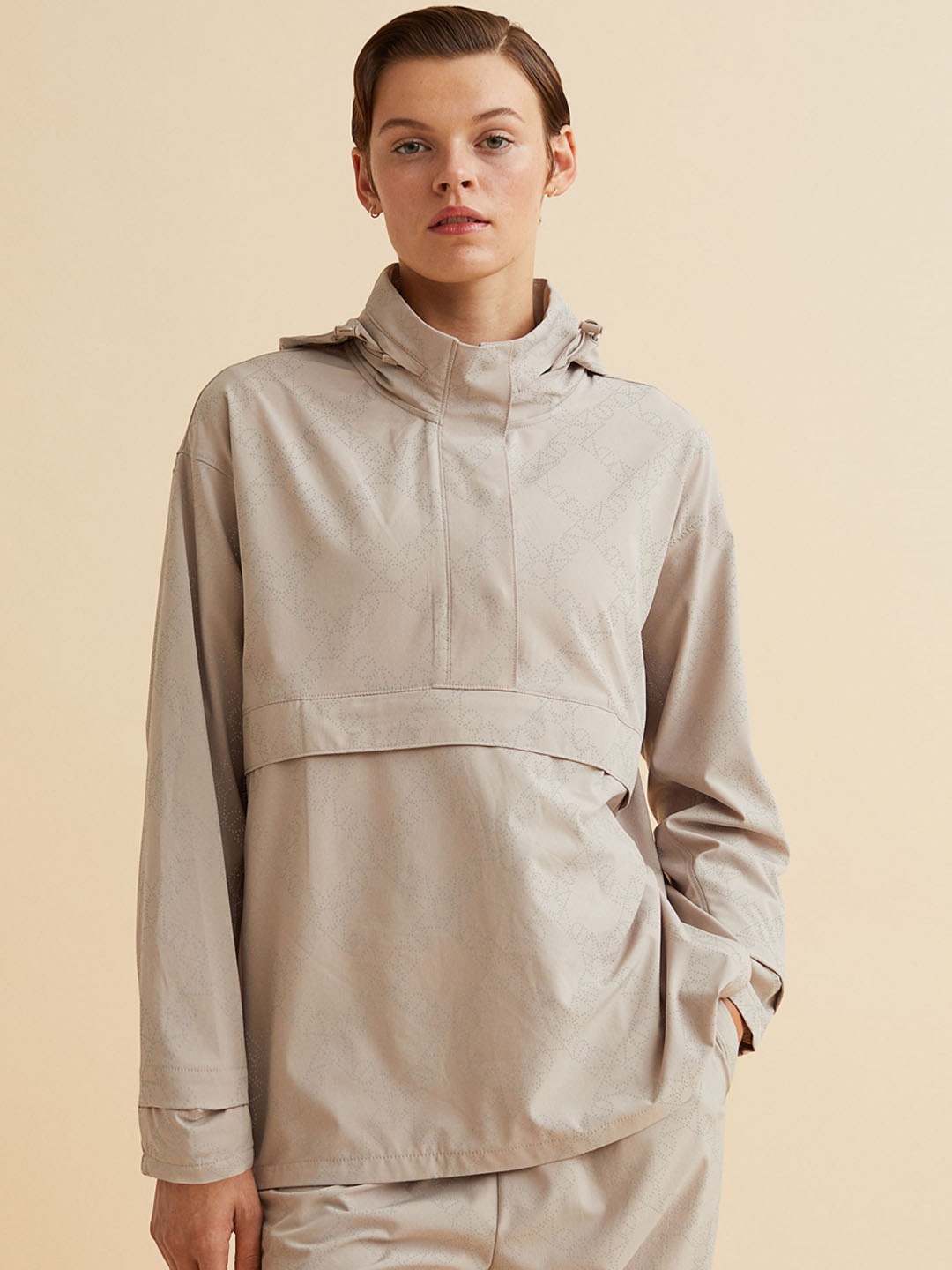 

H&M Women Beige Running Jacket