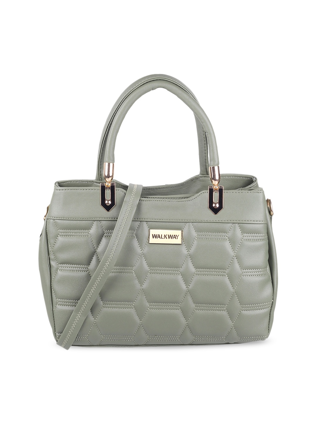

WALKWAY by Metro Quilted Structured Handheld Bag, Green