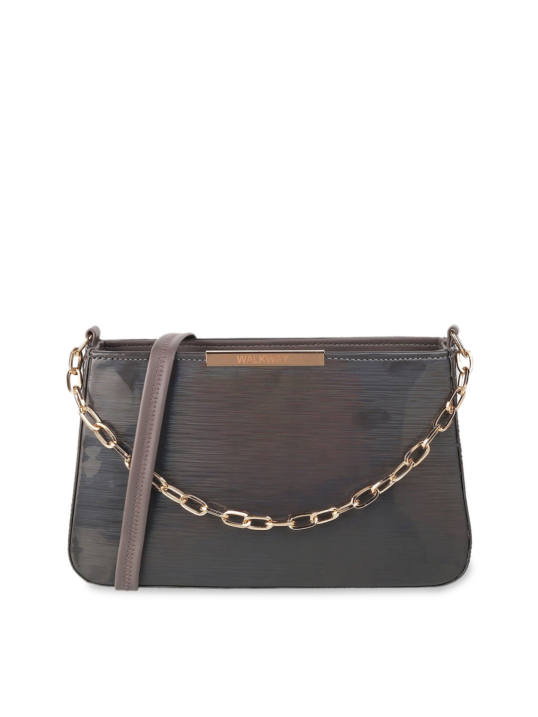 

WALKWAY by Metro Textured Structured Handheld Bag, Grey