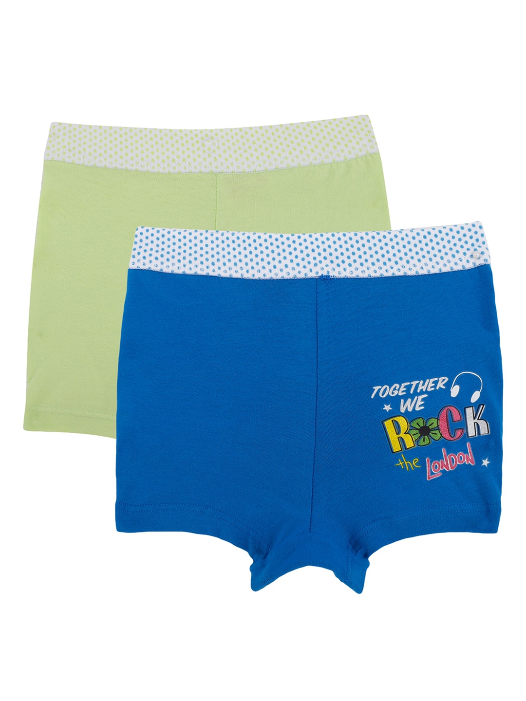 

Bodycare Kids Girls Pack Of 2 Printed Shorts, Blue