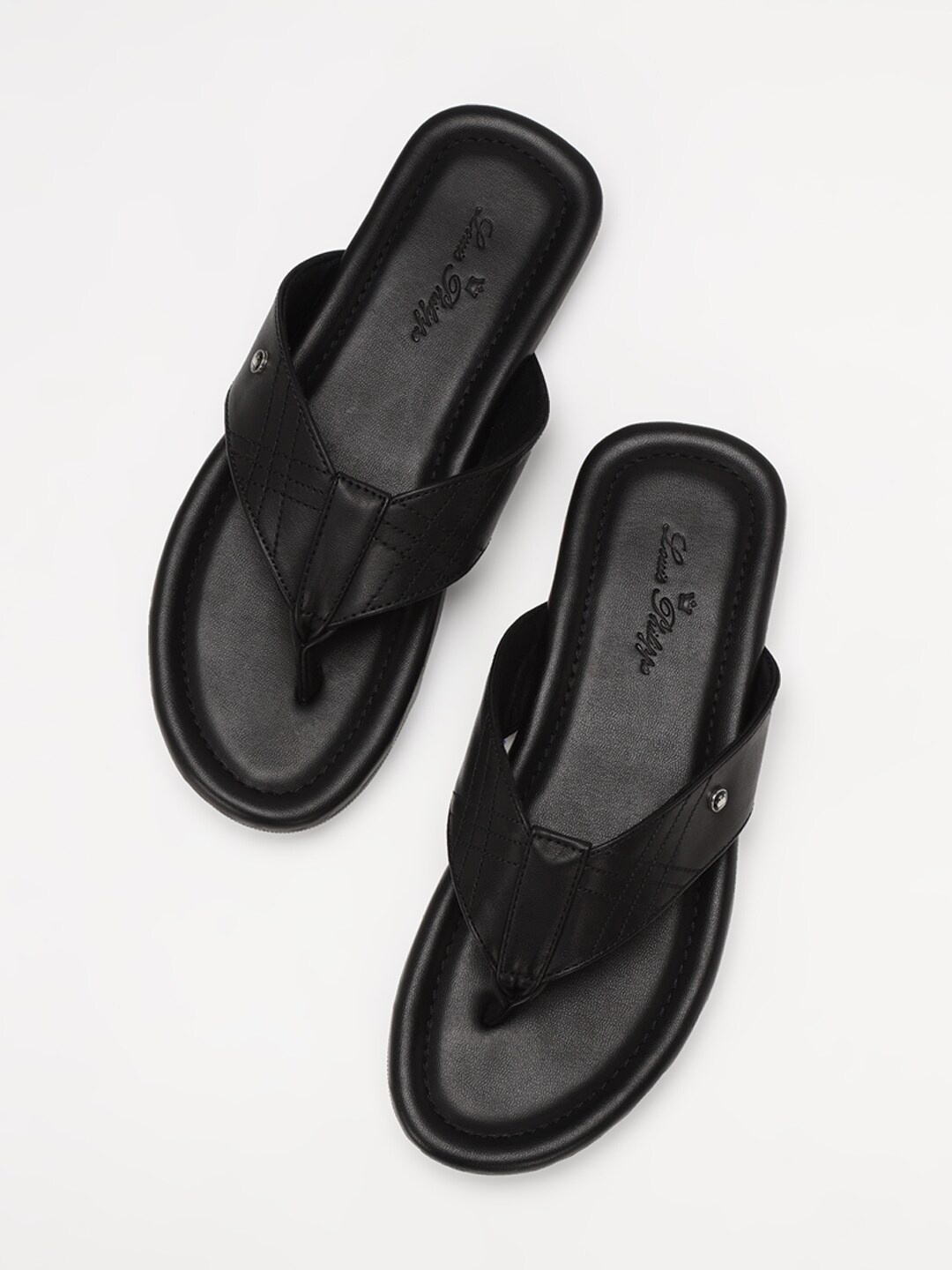 

Louis Philippe Men Black Thong Flip-Flops