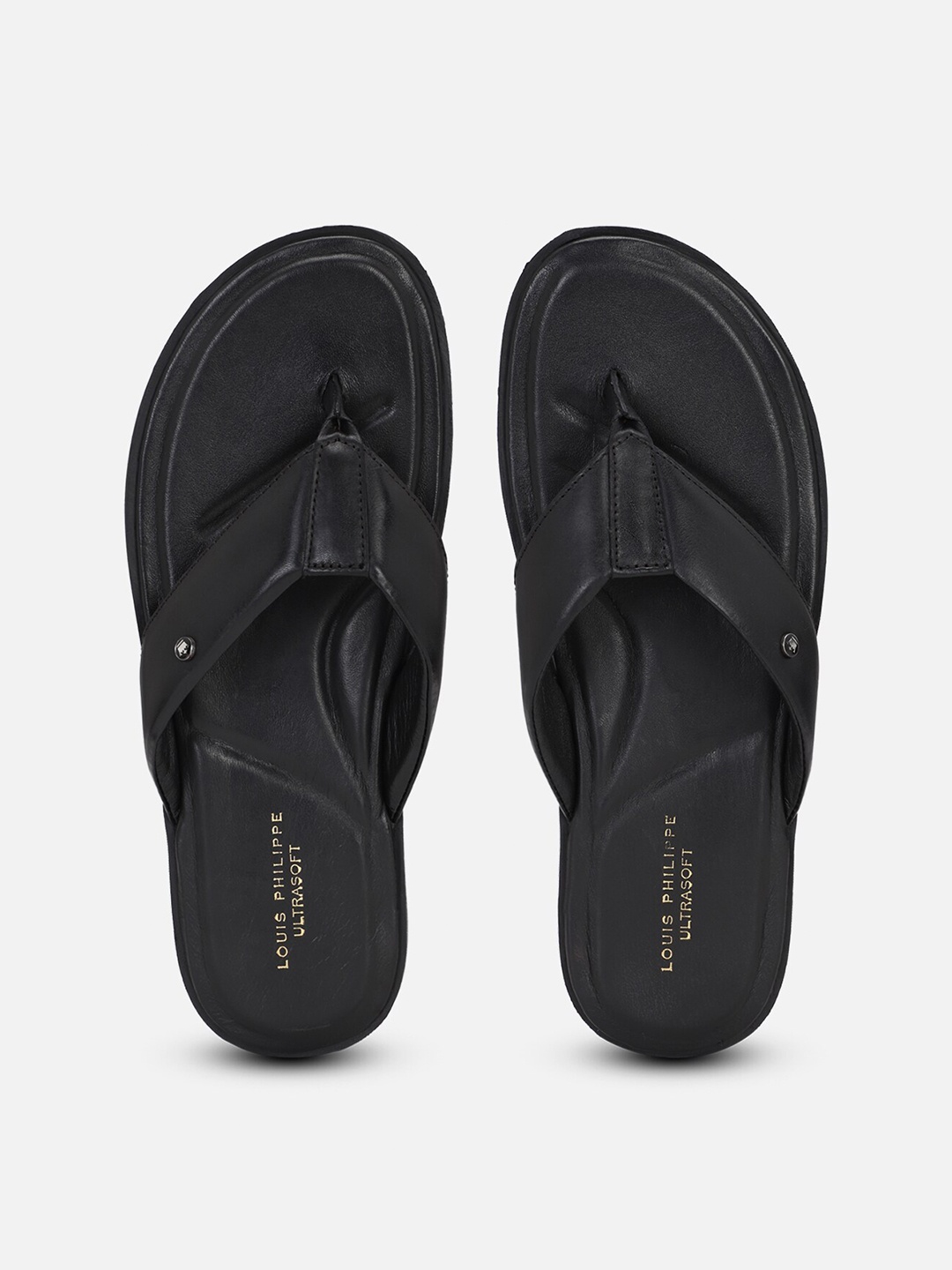 

Louis Philippe Men Black Thong Flip-Flops