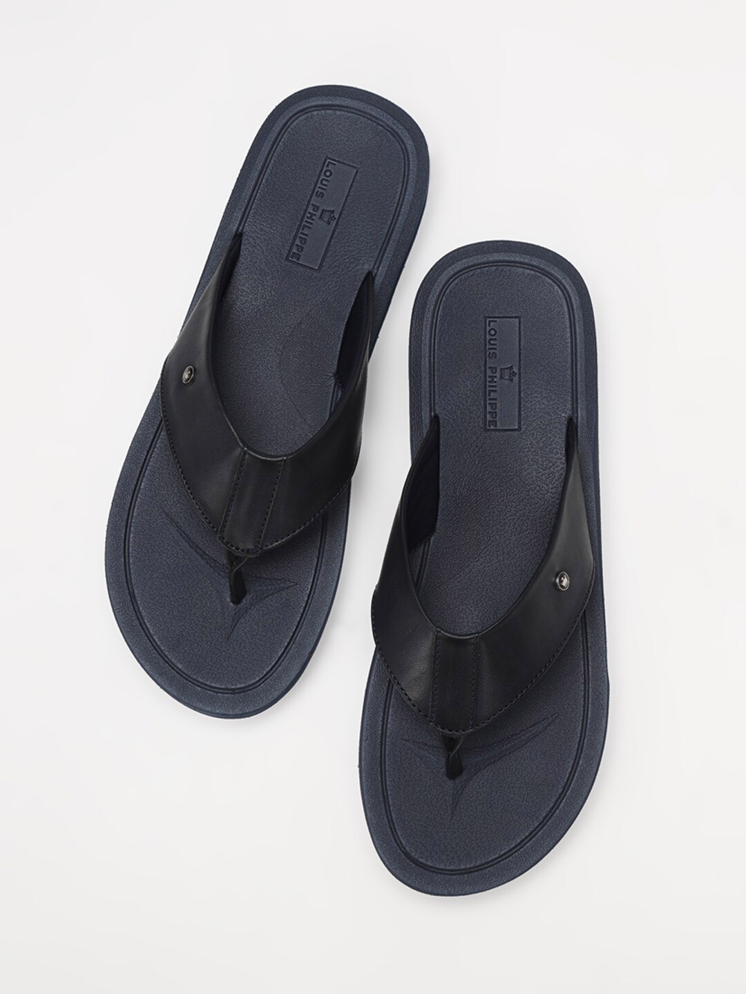 

Louis Philippe Men Navy Blue Thong Flip-Flops