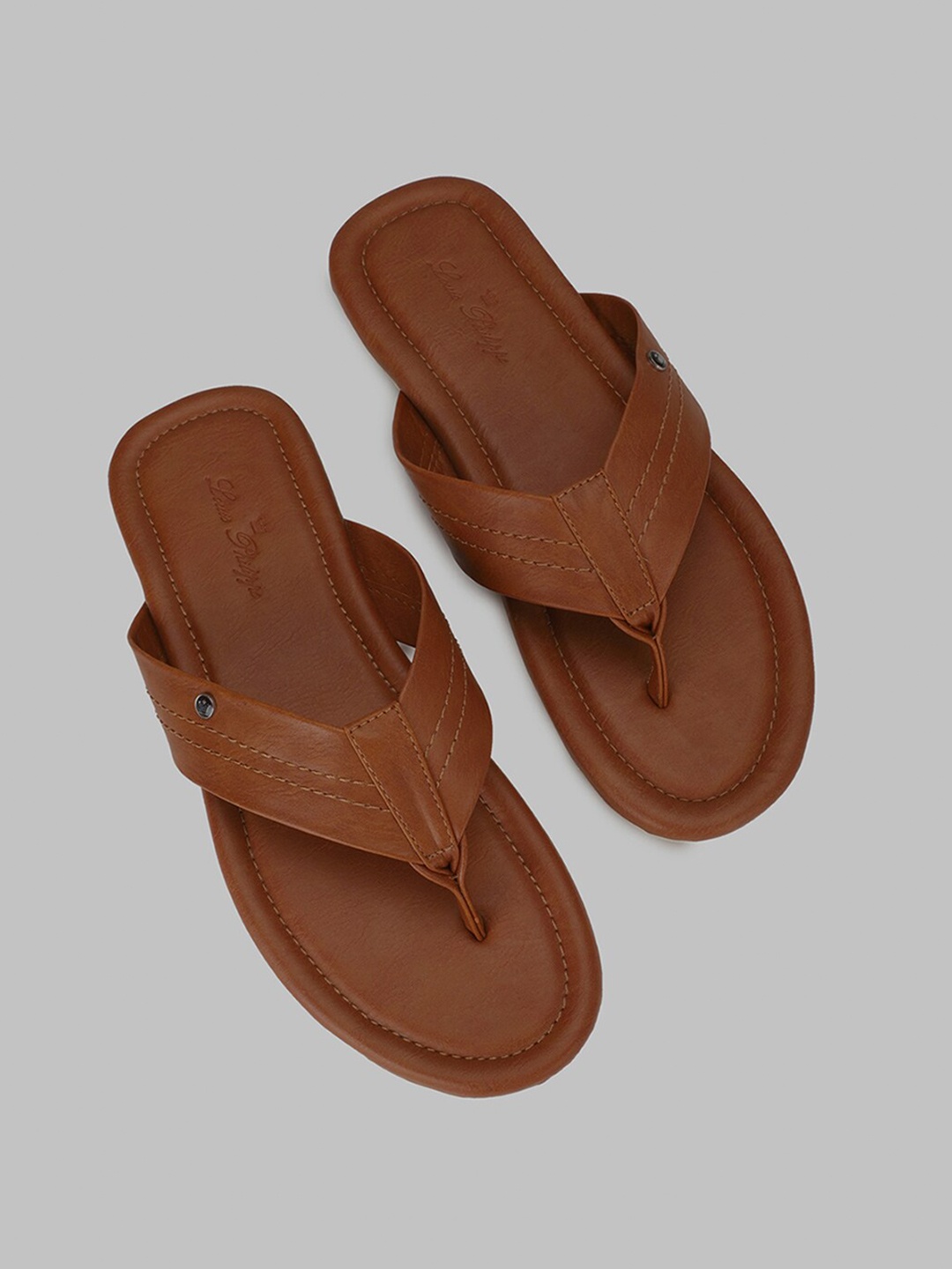 

Louis Philippe Men Brown Thong Flip-Flops