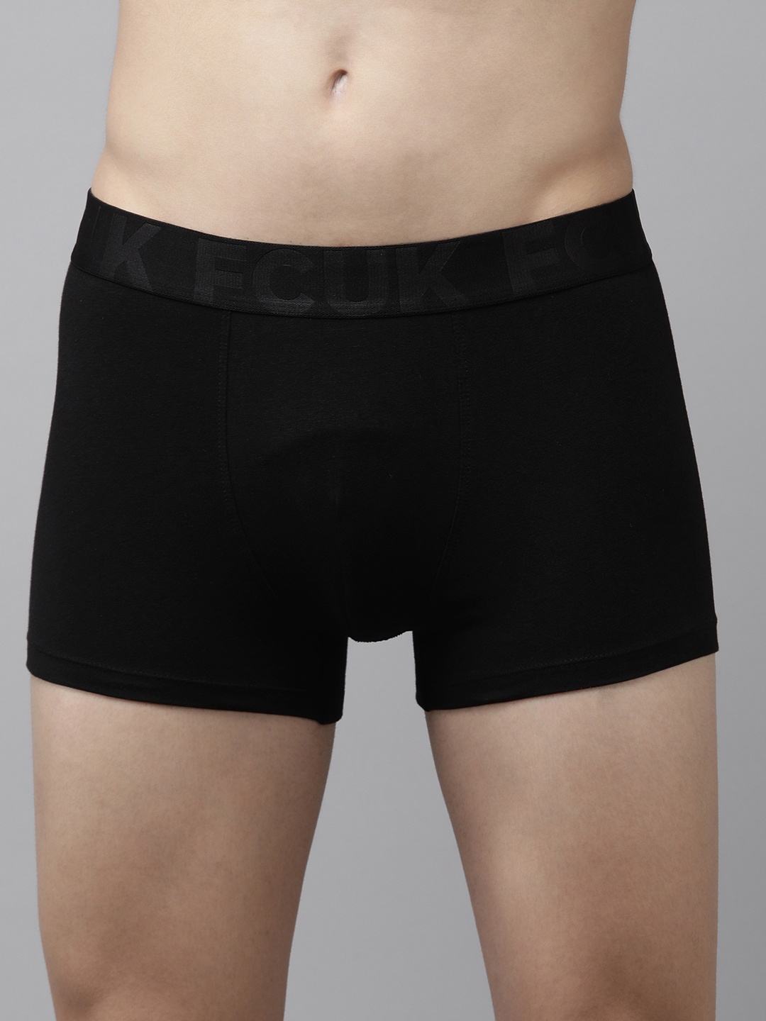 

FCUK Men Black Solid Trunk CTR20