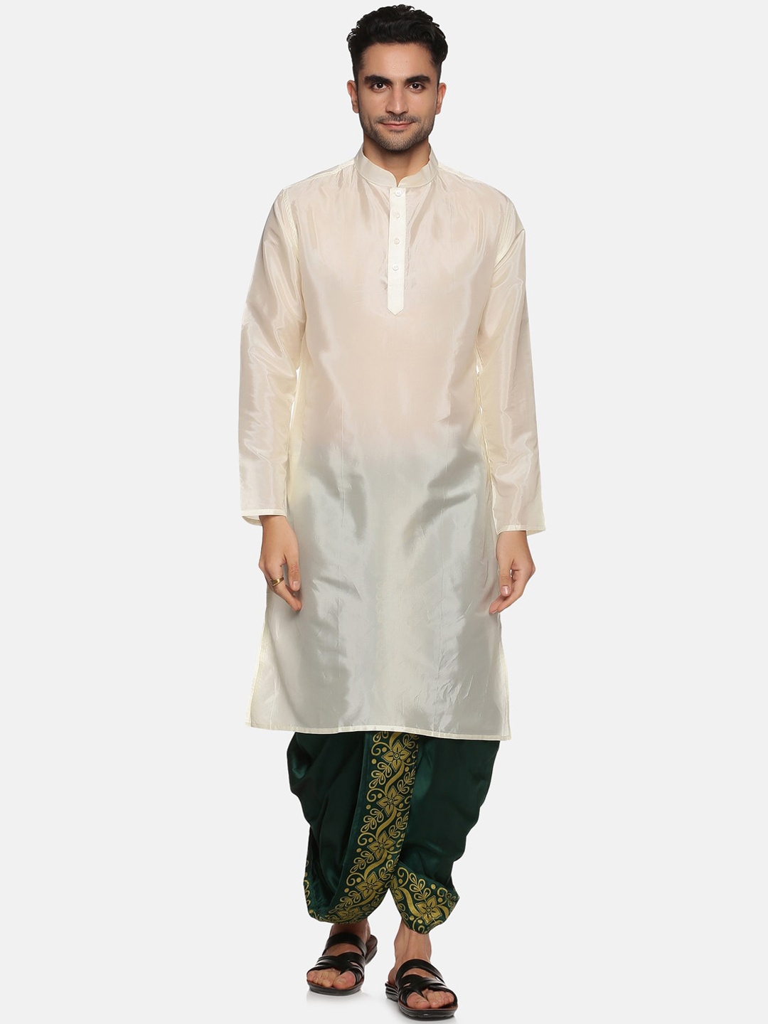 

Sethukrishna Men Kurta with Pyjama, Cream