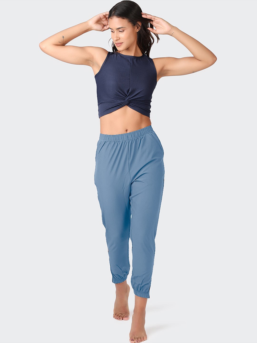 

KICA Women Solid Co-Ords Set, Blue