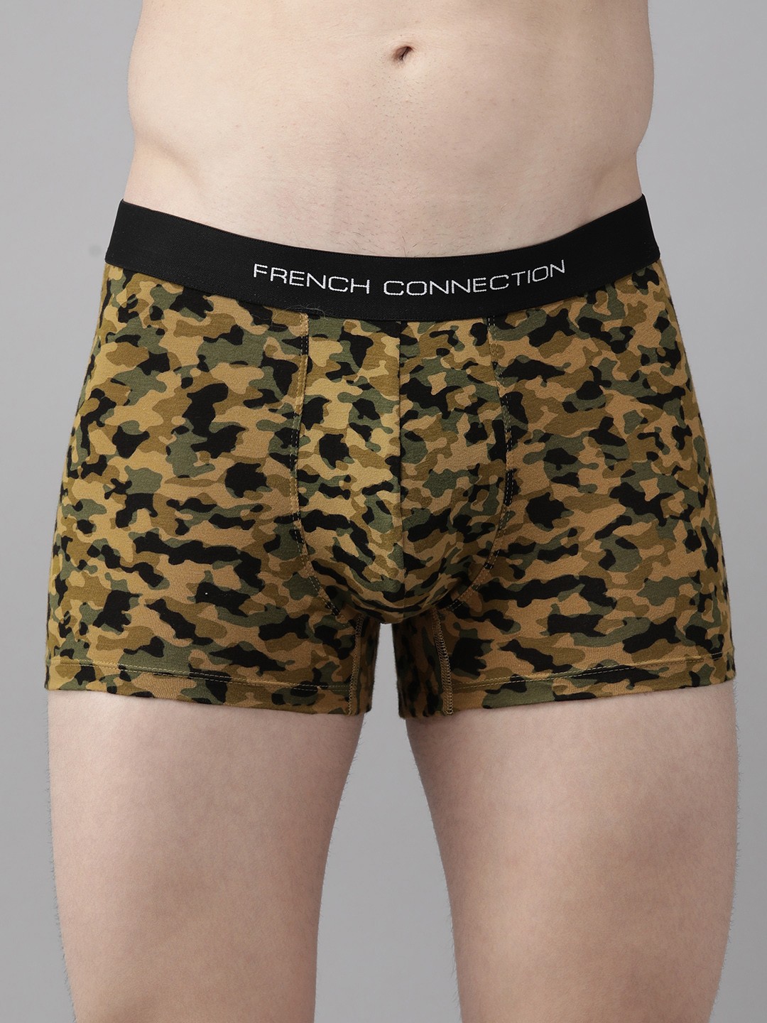 

FCUK Men Camouflage Printed Trunk M2AAP, Olive