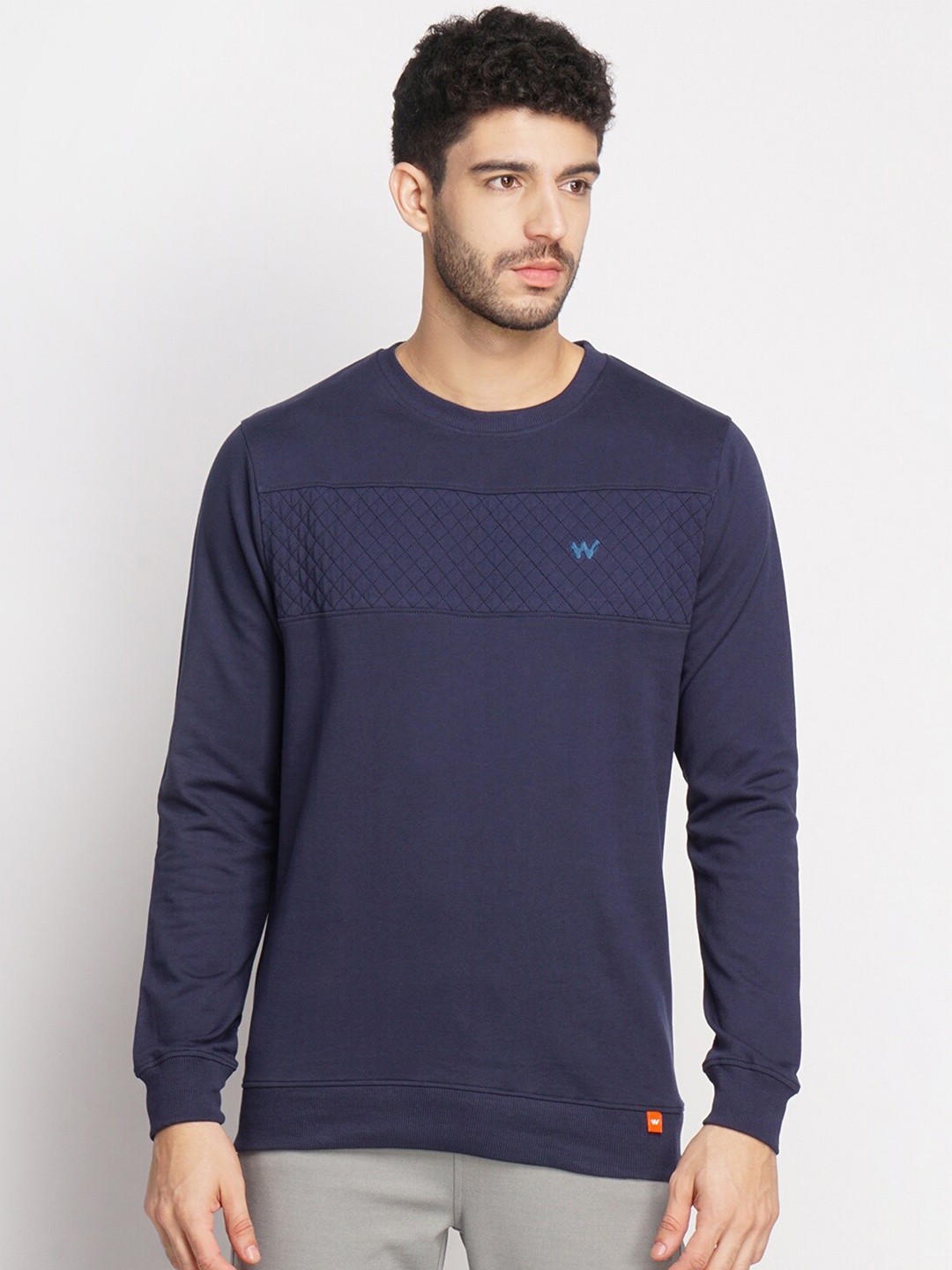 

Wildcraft Men Purple Cotton Sweatshirt