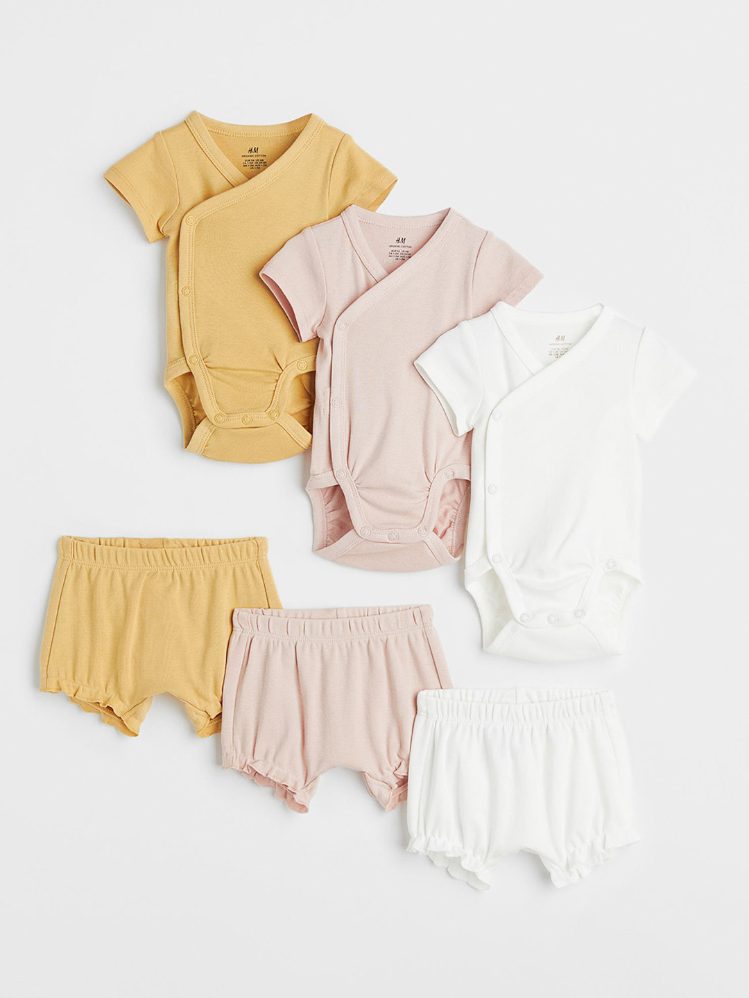 

H&M Infant Girls 6-Piece Solid Pure Cotton Set, Pink