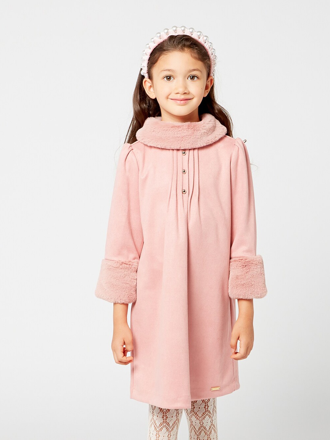 

One Friday Girls Pink A-Line Dress