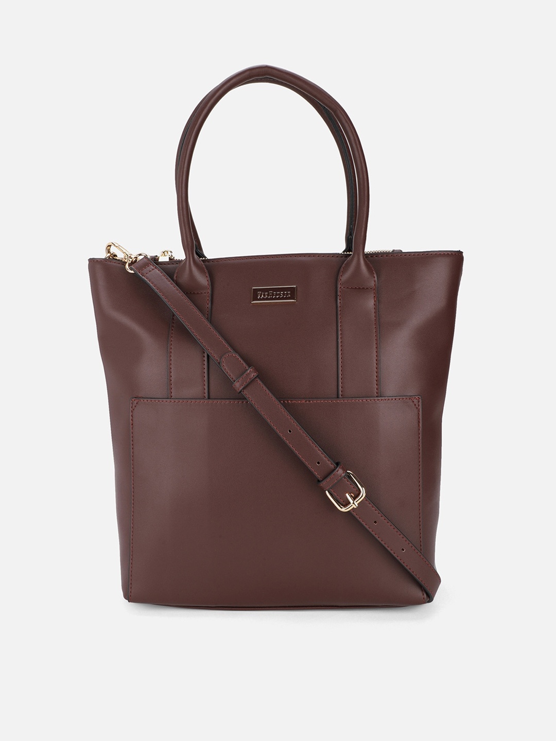 

Van Heusen Woman Brown PU Oversized Structured Shoulder Bag