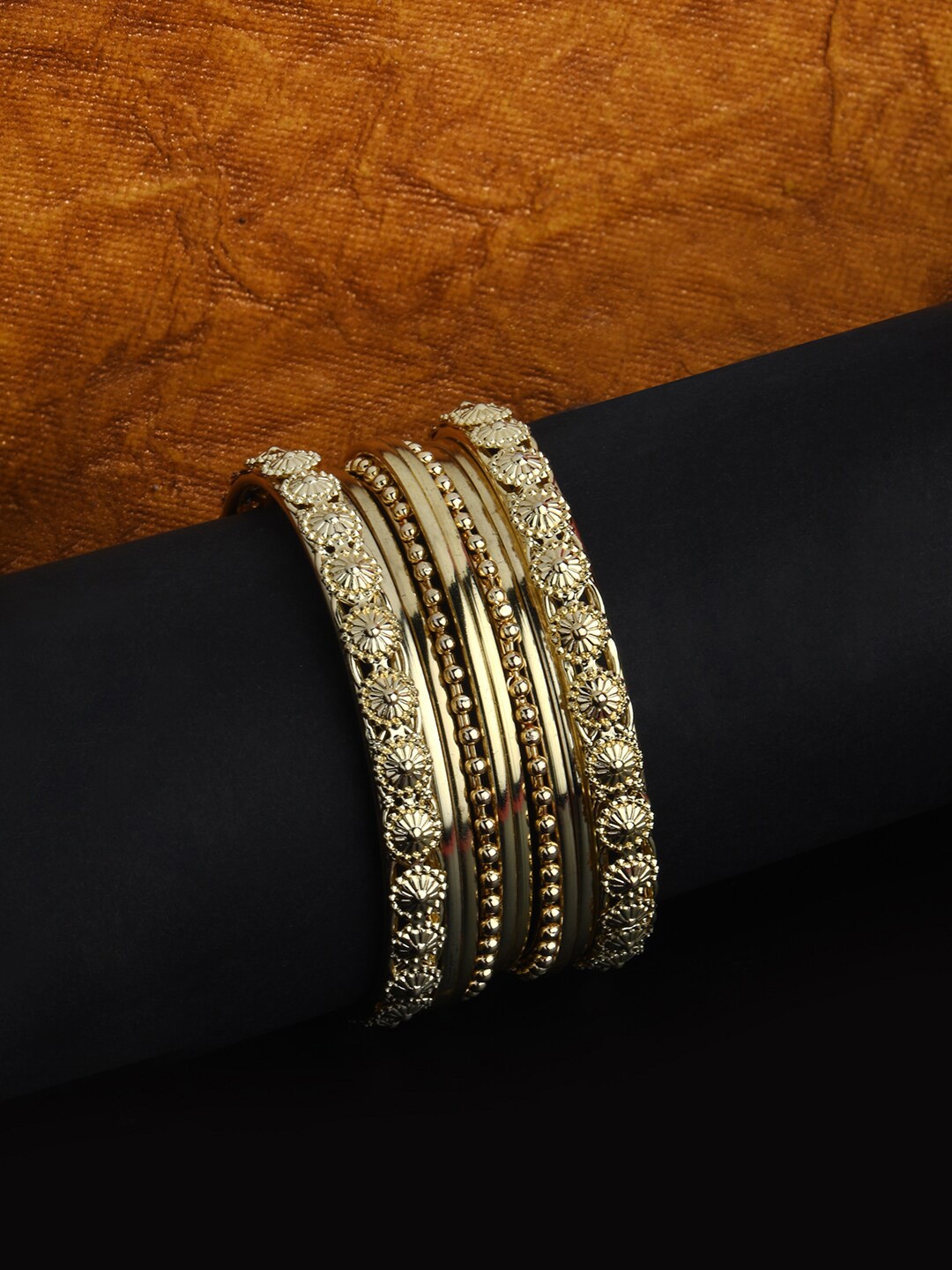 

Fida Gold-Plated AD-Studded Bridal Bangles Set
