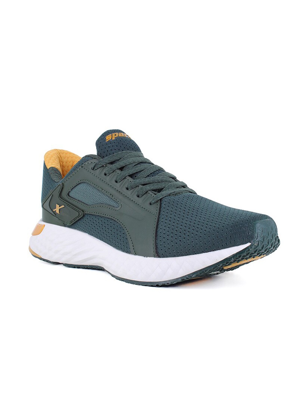 

Sparx Men Green Textile Running Shoes