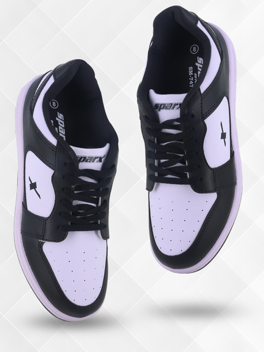 

Sparx Men White Colourblocked Sneakers