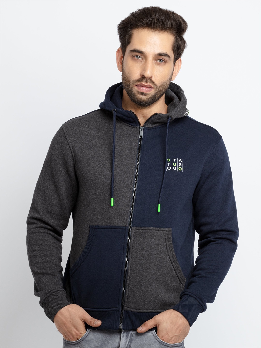 

Status Quo Men Grey Cotton Sweatshirt