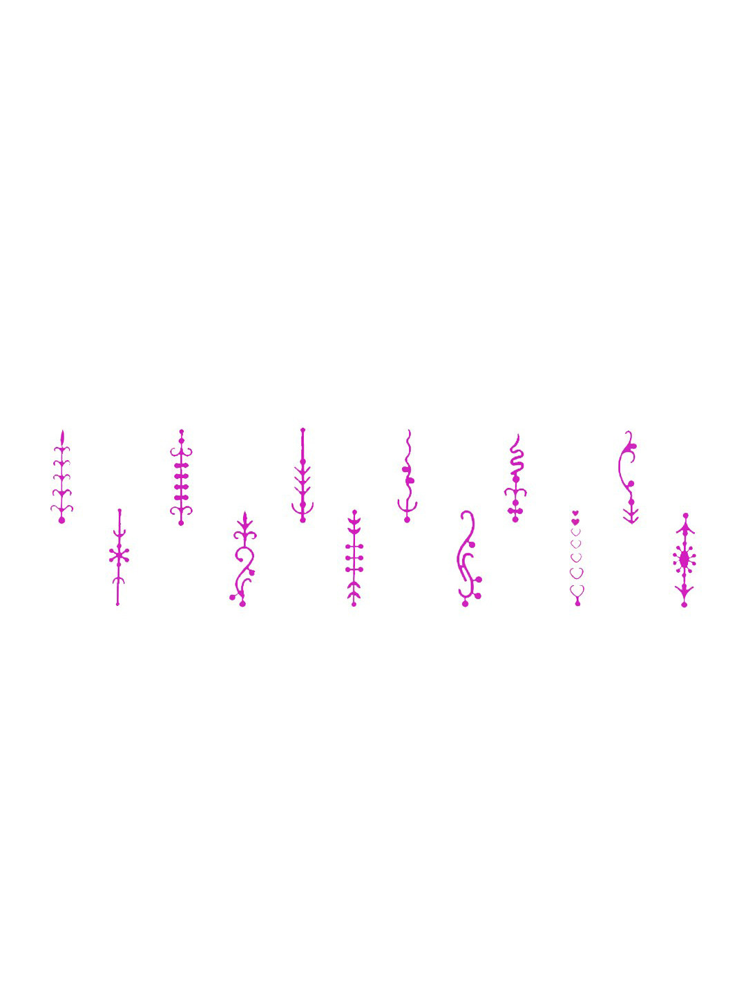 

Comet Busters 12 Pcs Reusable Designer Bindis - Pink