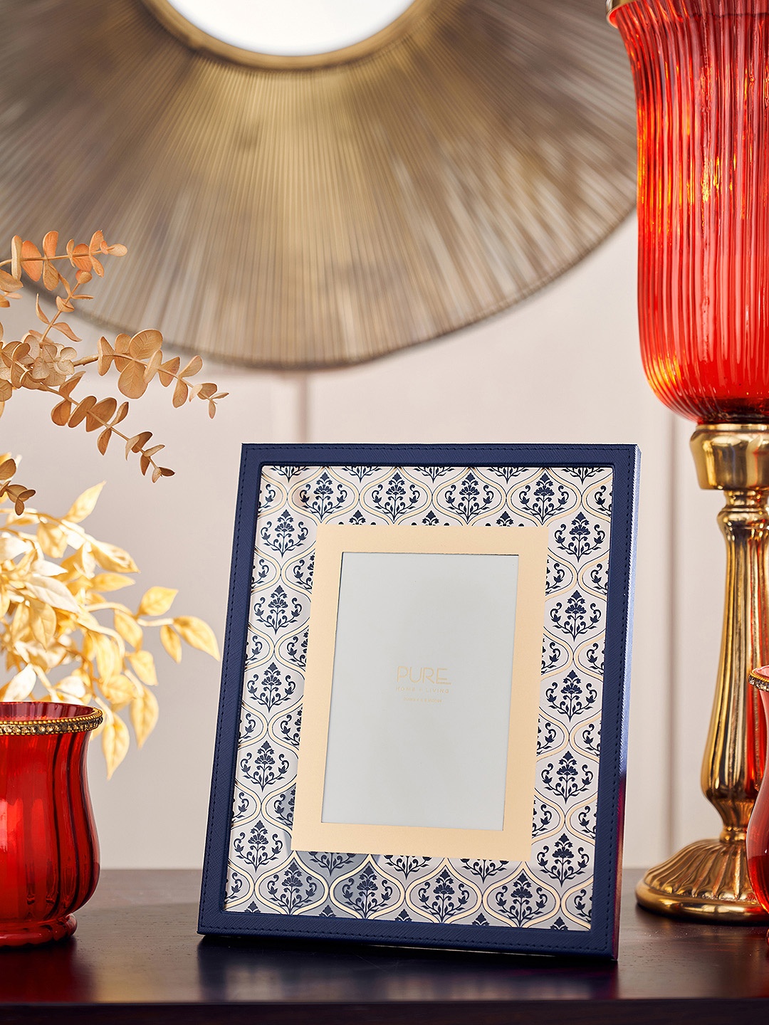 

Pure Home and Living Blue & White Textured Photo Frames