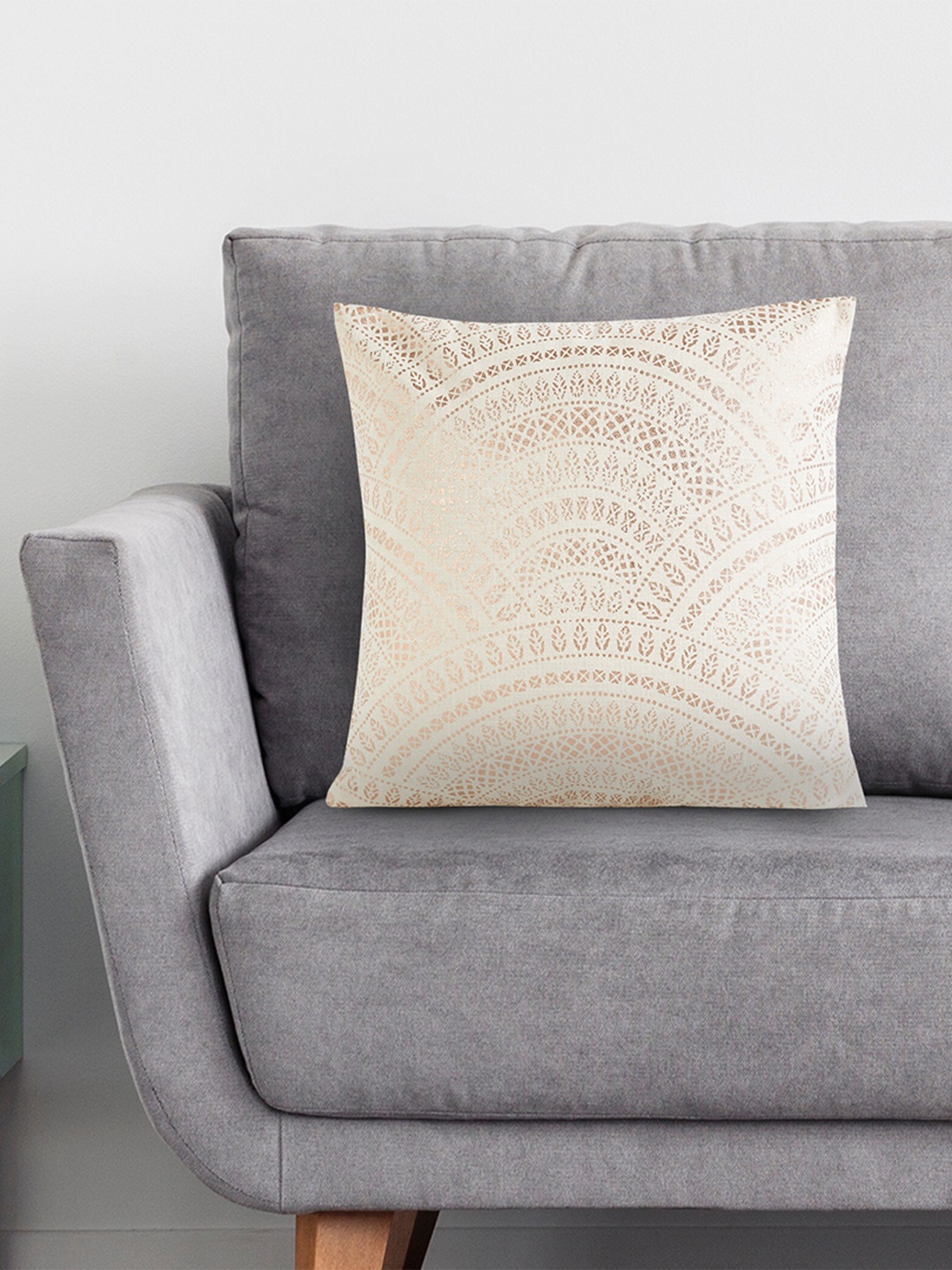 

Home Centre Brown Set of 2 Ethnic Motifs Square Cushion Covers
