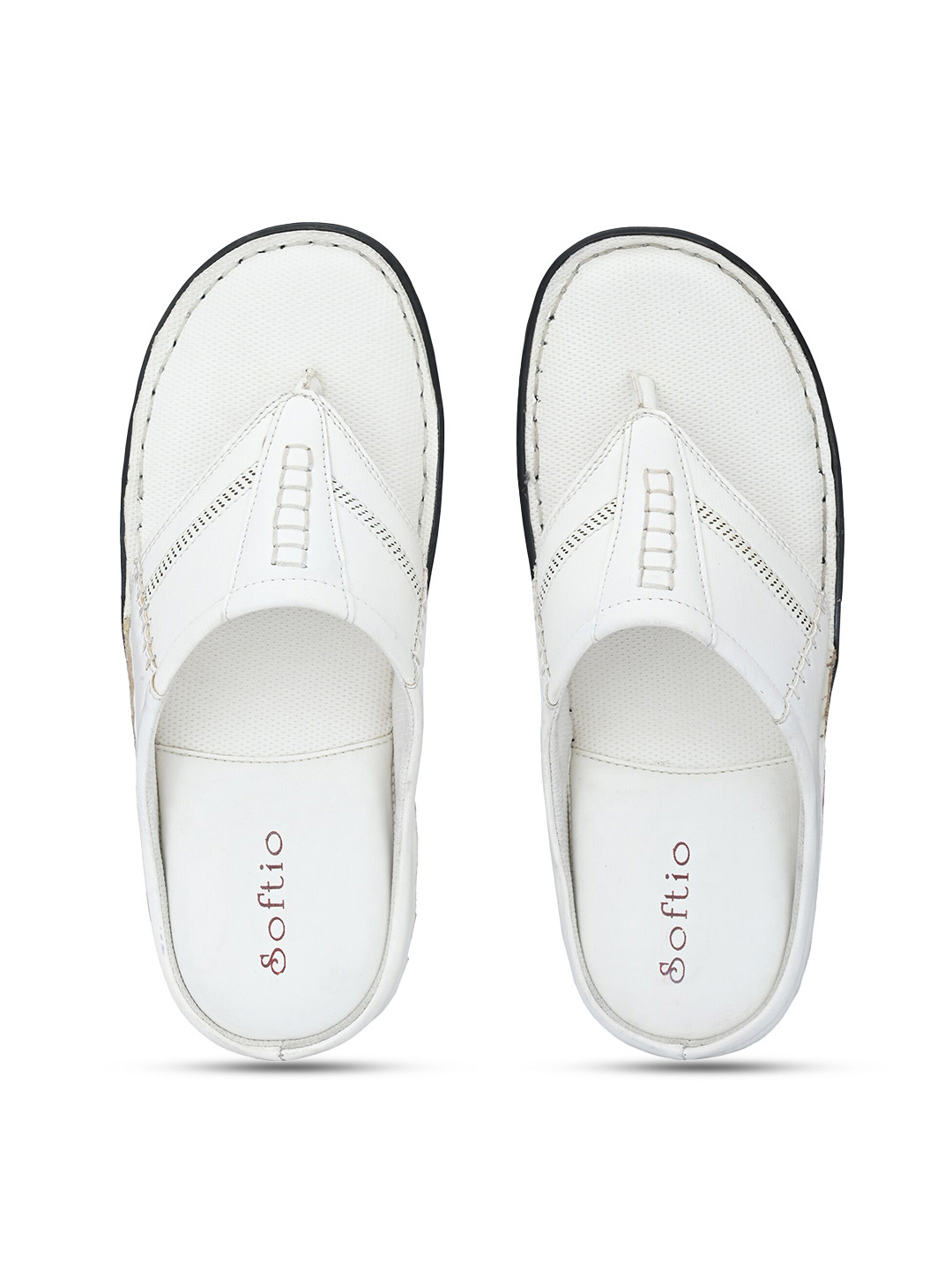 

SOFTIO Men White Comfort Sandals
