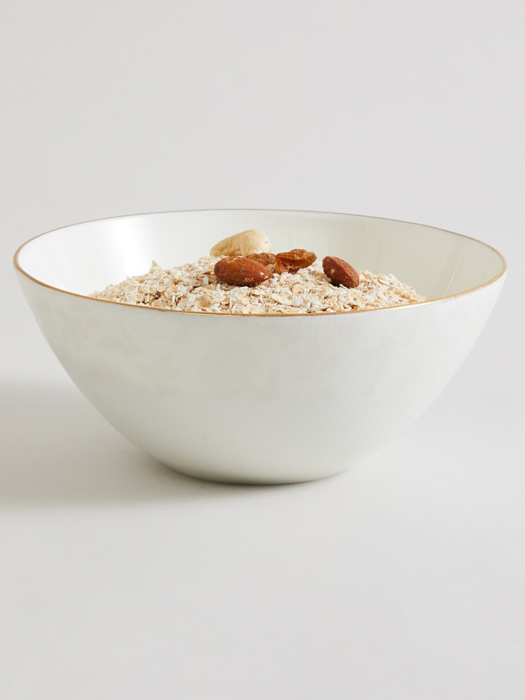 

Home Centre White Printed Bone China Cereal Bowl