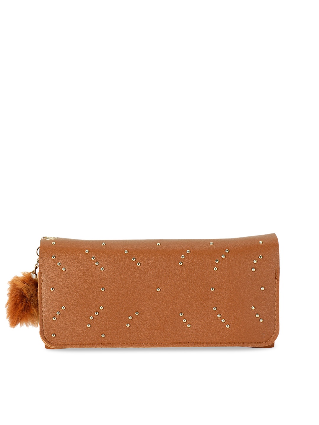 

ZEVORA Brown Textured Purse Clutch
