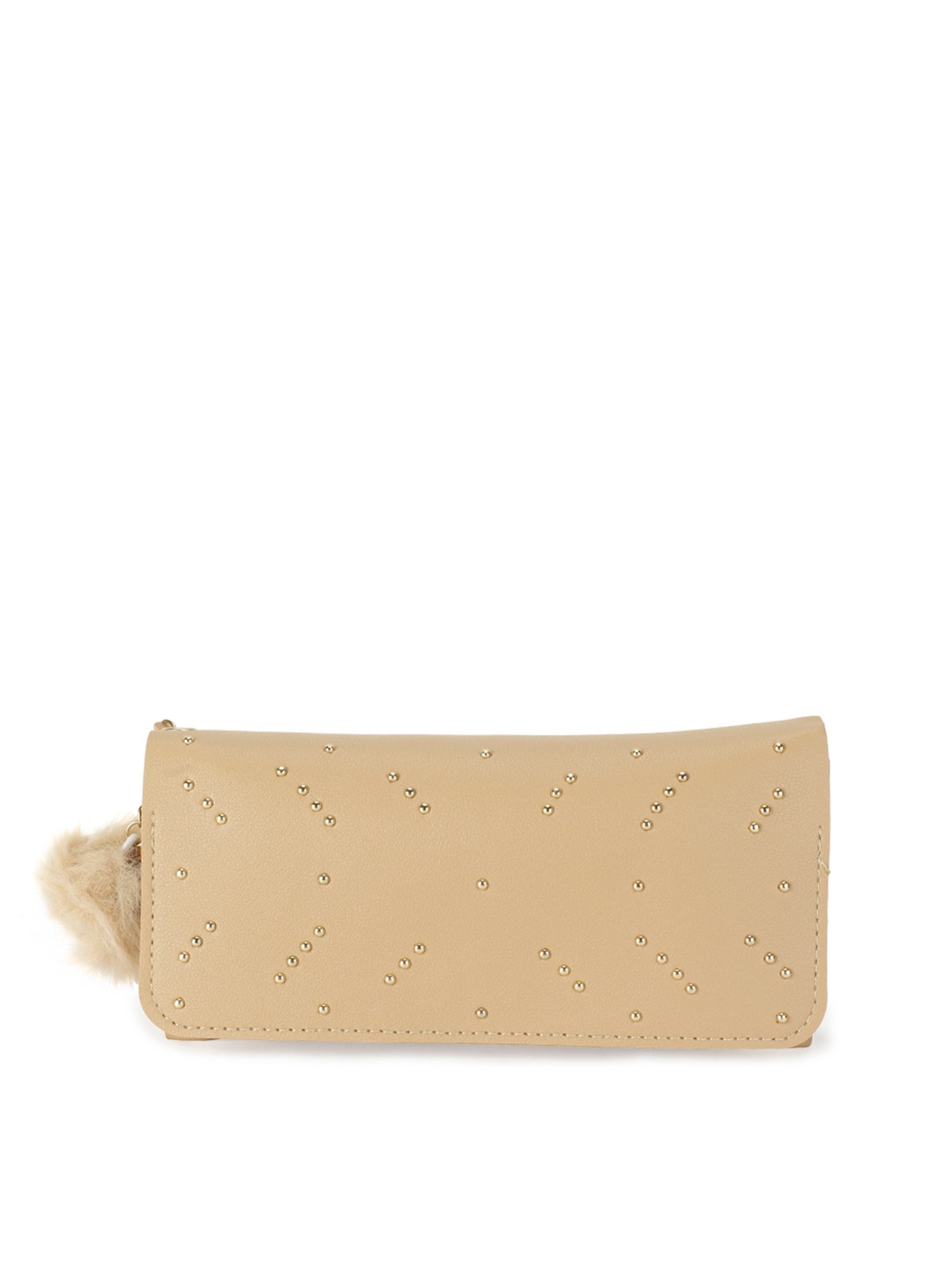 

ZEVORA Embellished Purse Clutch, Beige