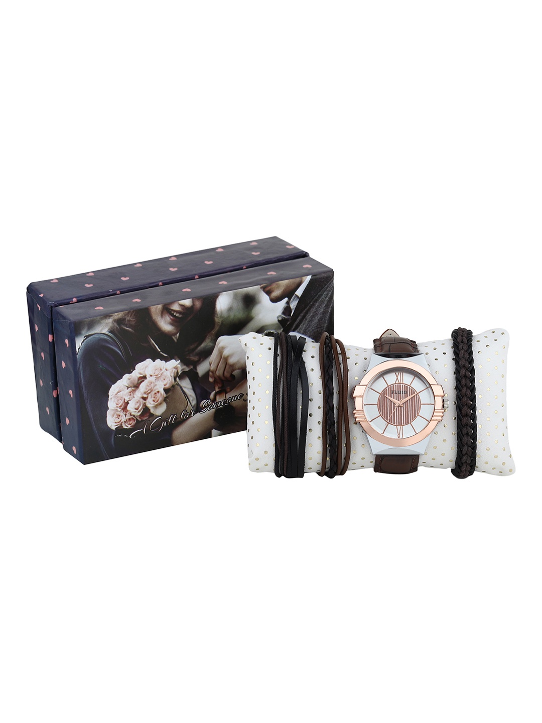 

FLUID Men Watch Gift Set FL-Watch Gift Set-69, Brown