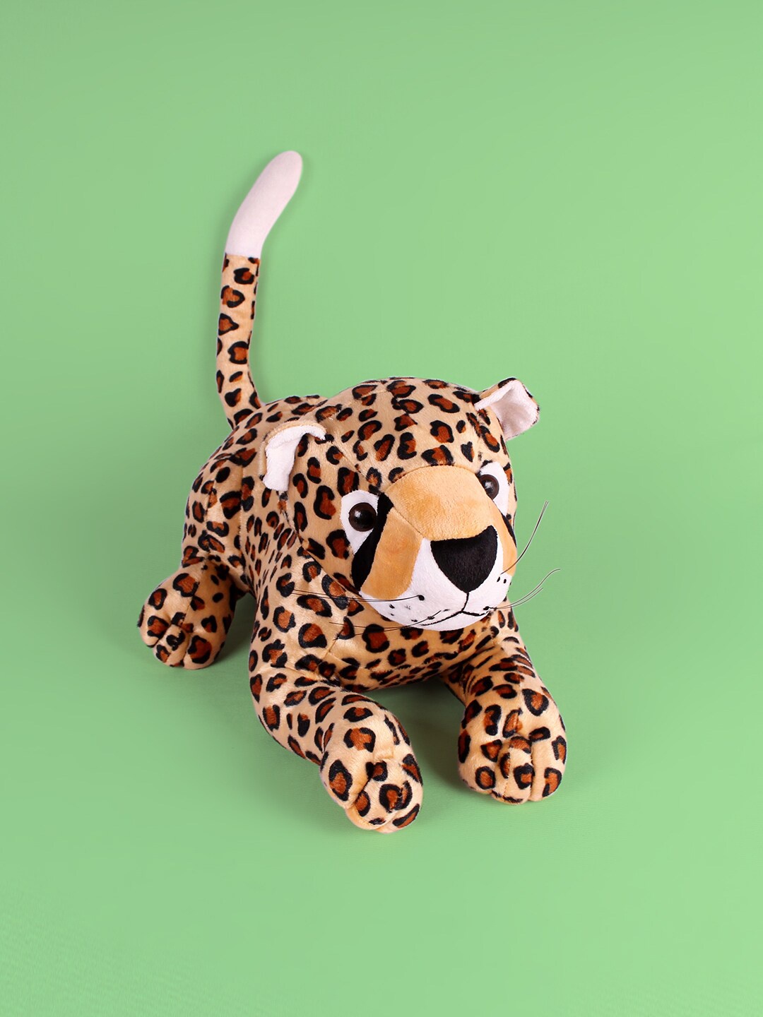 

DukieKooky Kids Brown & Black Lying Leopard Soft Toy