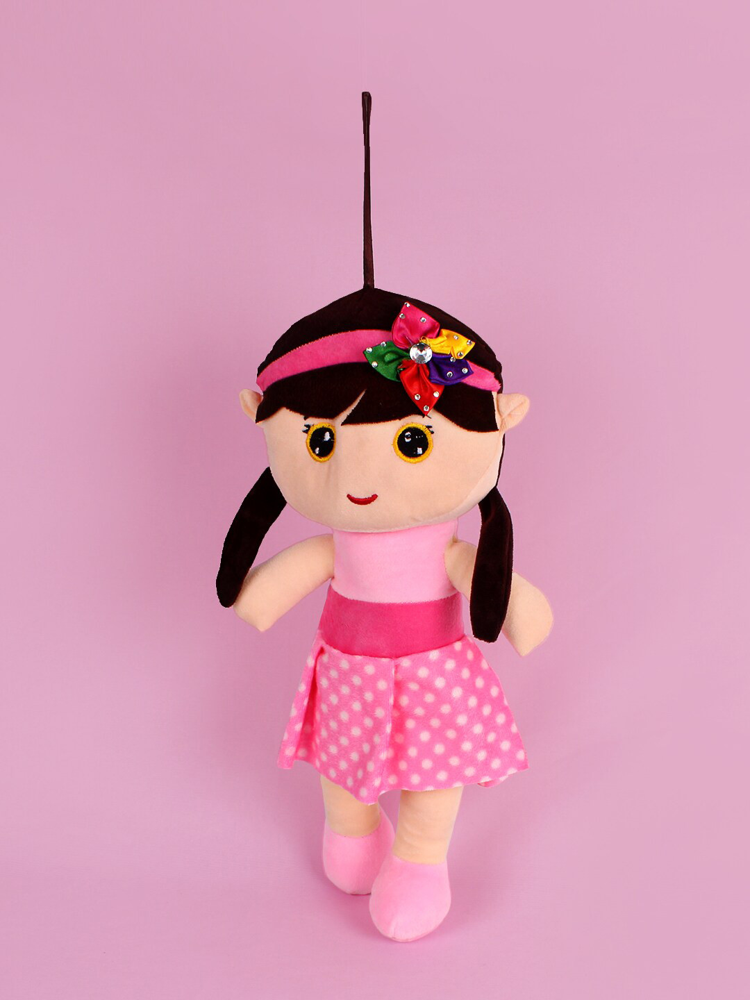 

DukieKooky Kids Pink & Black Cute Baby Soft Toy