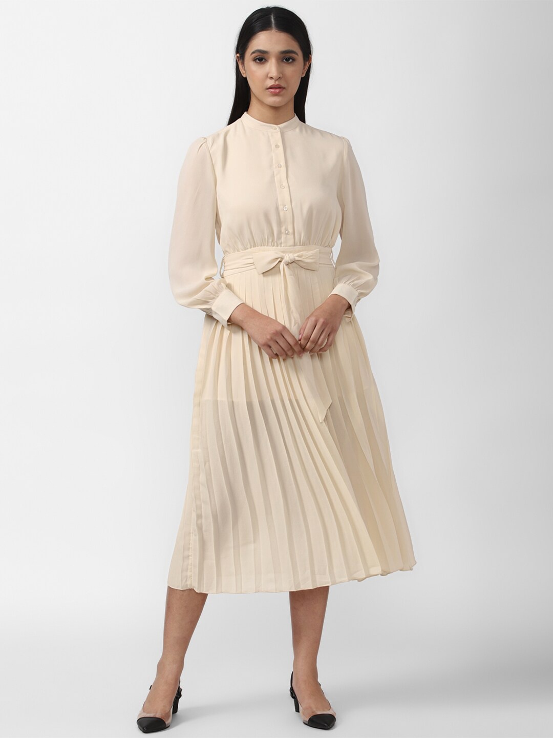 

Van Heusen Woman Cream-Coloured Midi Dress