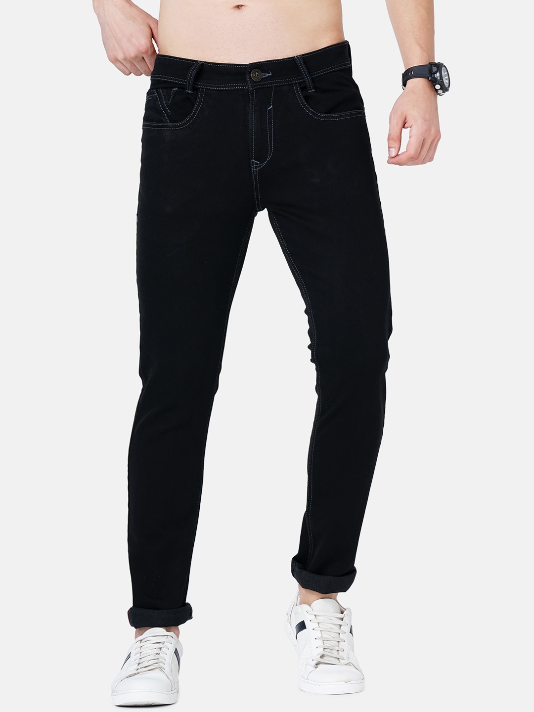 

Jean Cafe Men Black Jean Slim Fit Stretchable Jeans