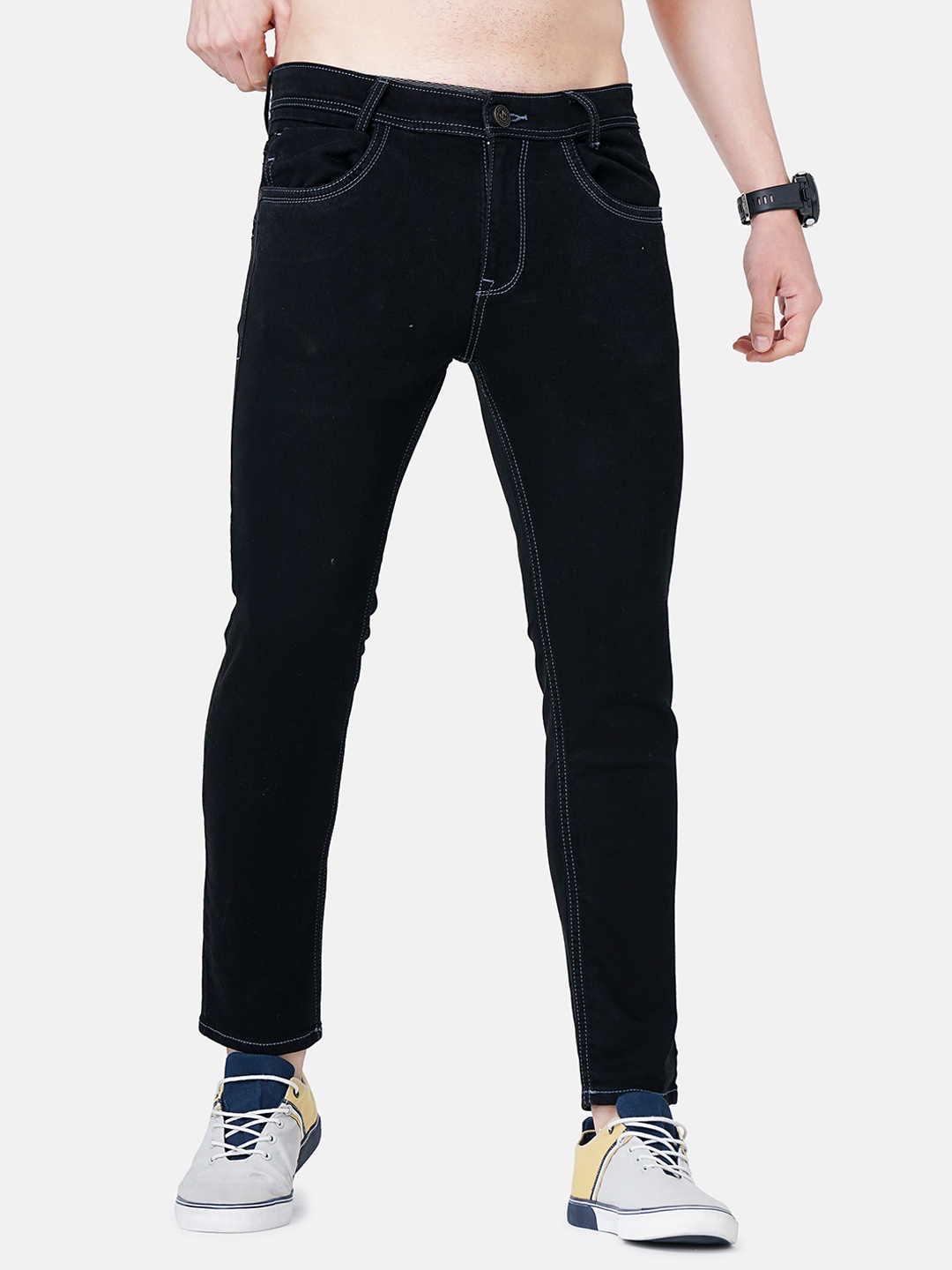 

Jean Cafe Men Black Jean Skinny Fit Stretchable Jeans