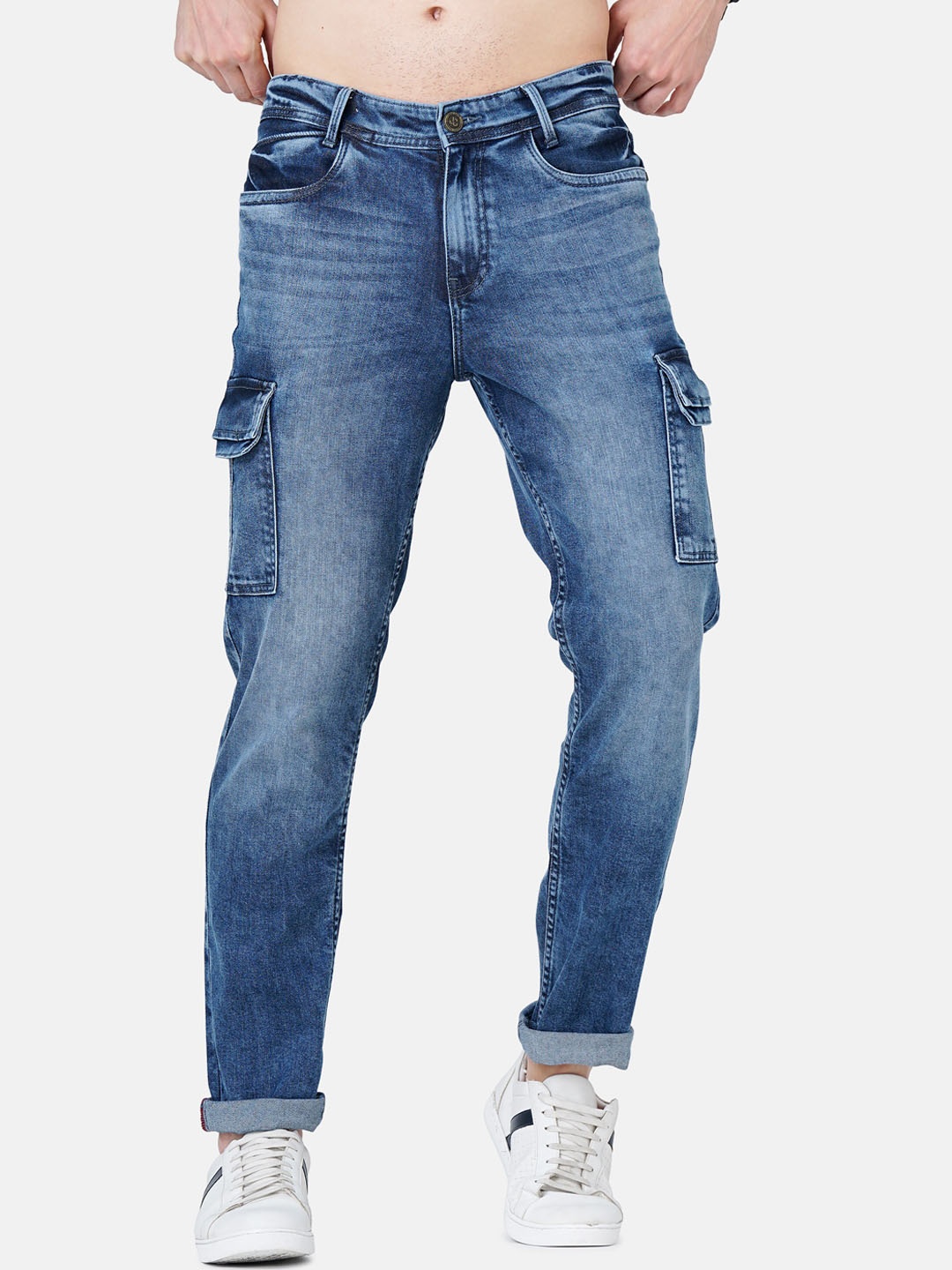 

Jean Cafe Men Blue Jean Slim Fit Light Fade Stretchable Jeans
