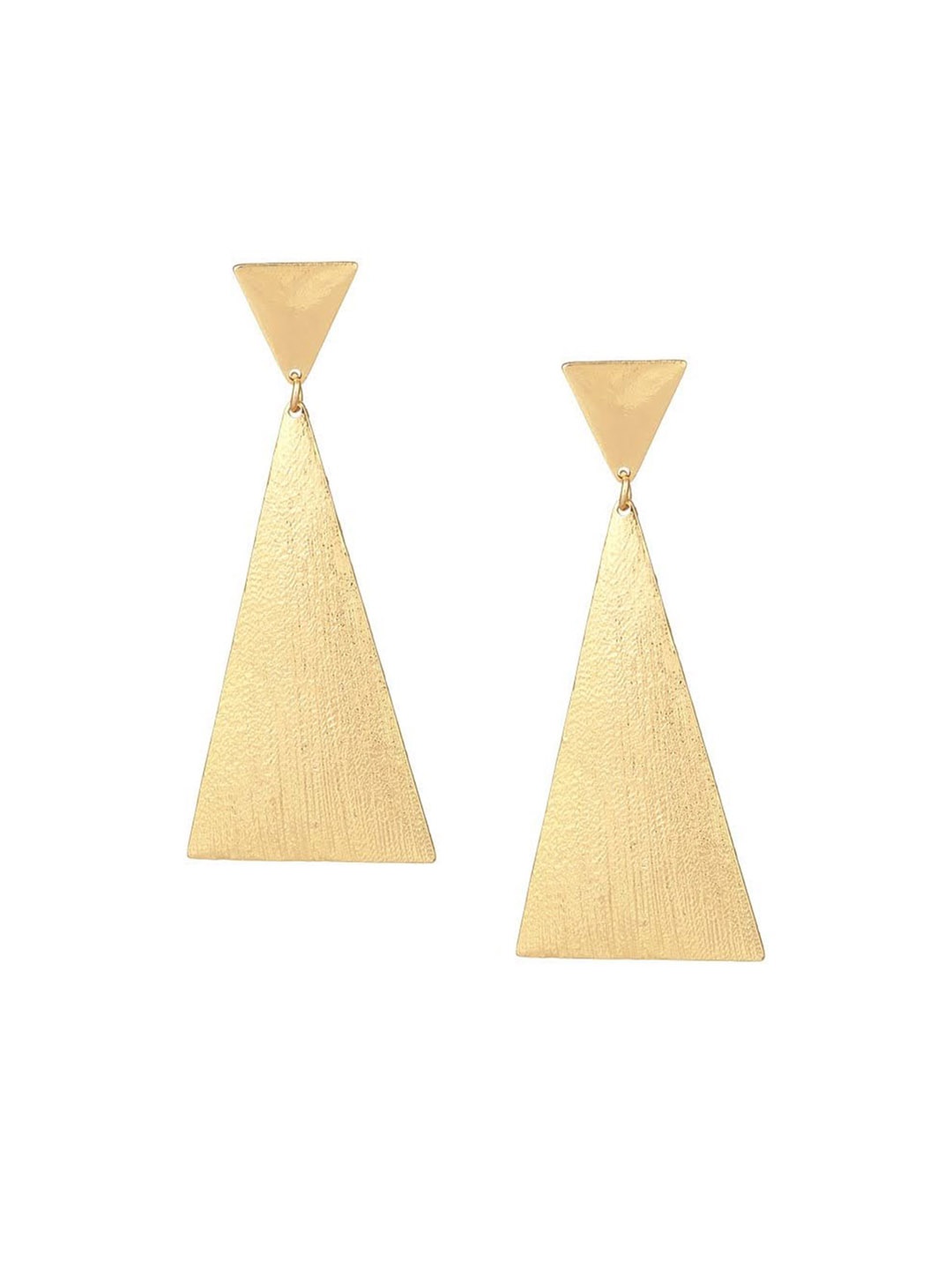 

Adwitiya Collection 24 CT Gold-Plated Classic Drop Earrings