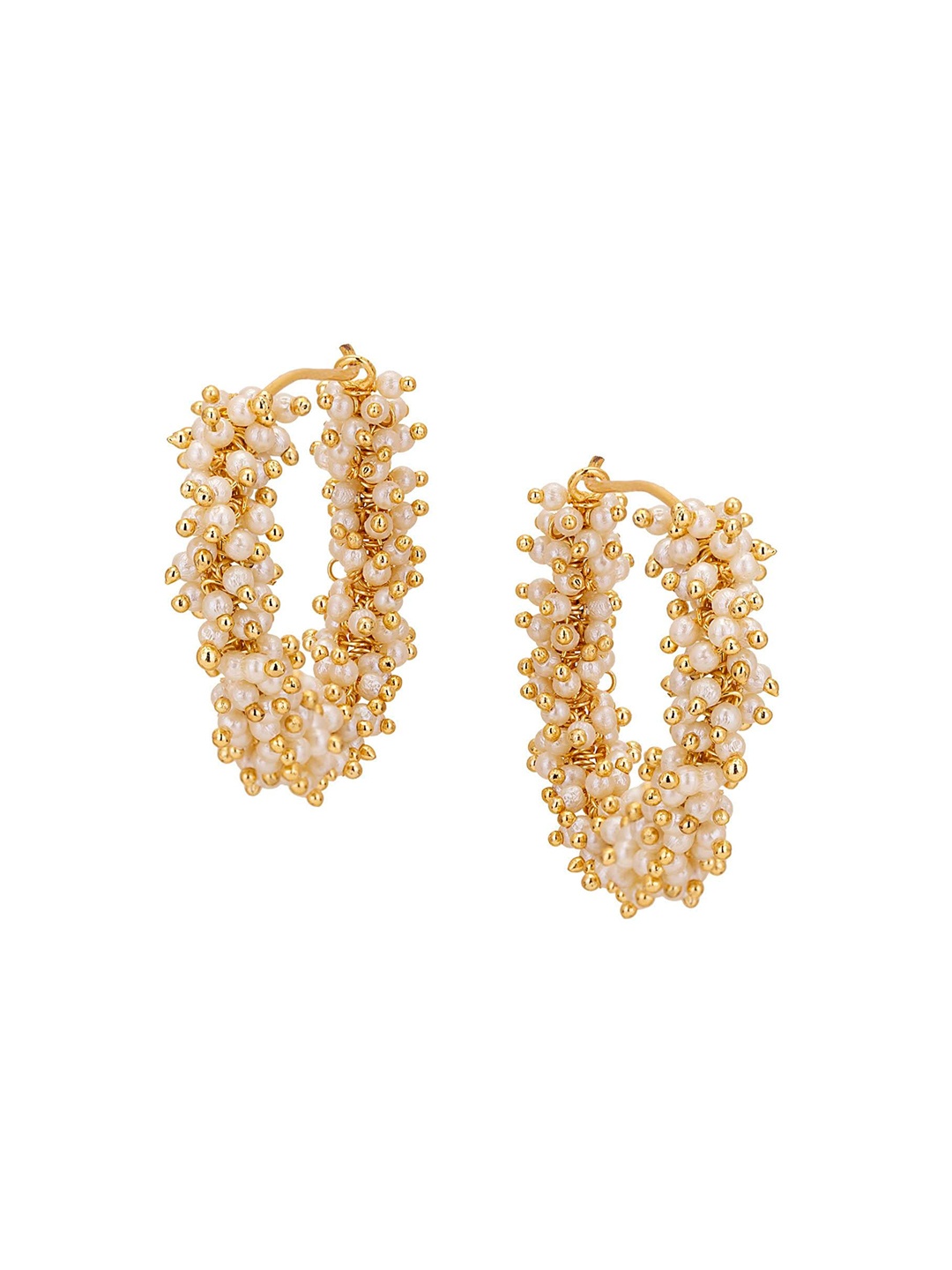 

Adwitiya Collection Gold-Plated Classic Stud Earrings