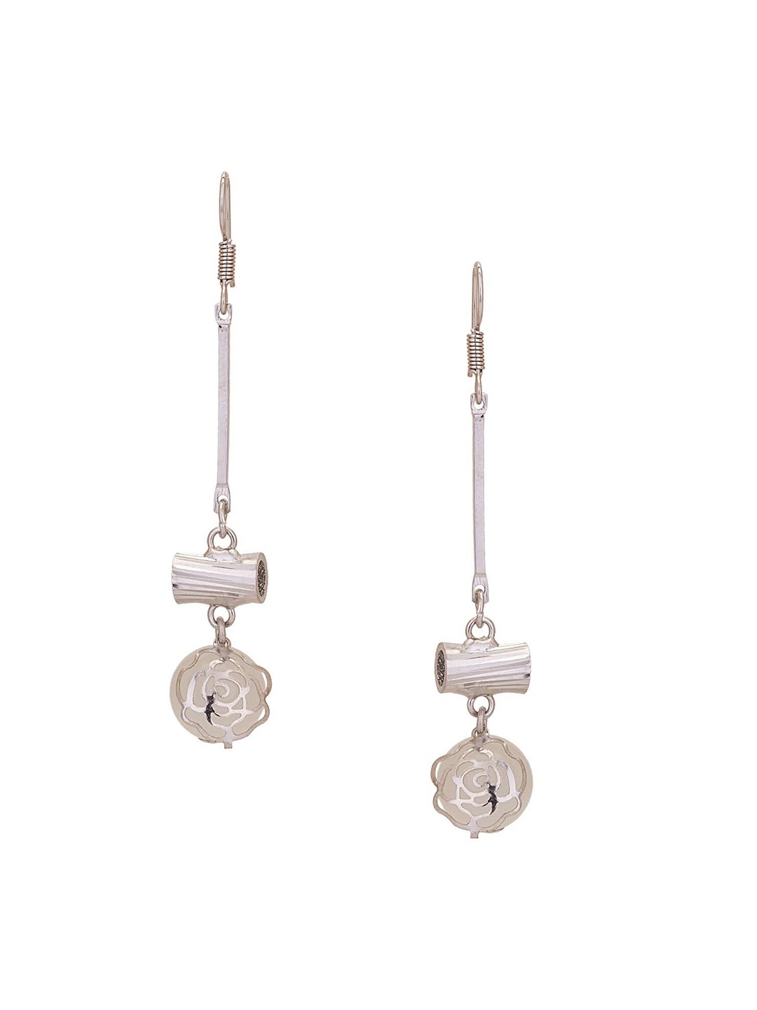 

Adwitiya Collection Gold-Plated Classic Drop Earrings