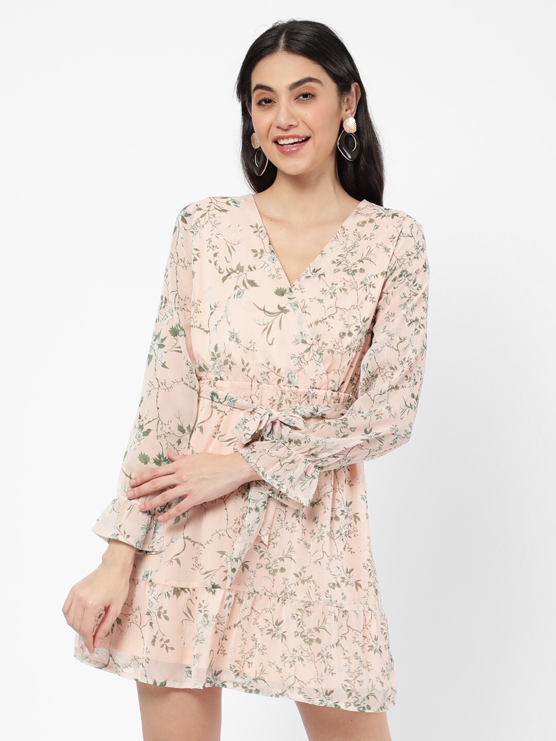 

R&B Women Pink Floral Midi Dress