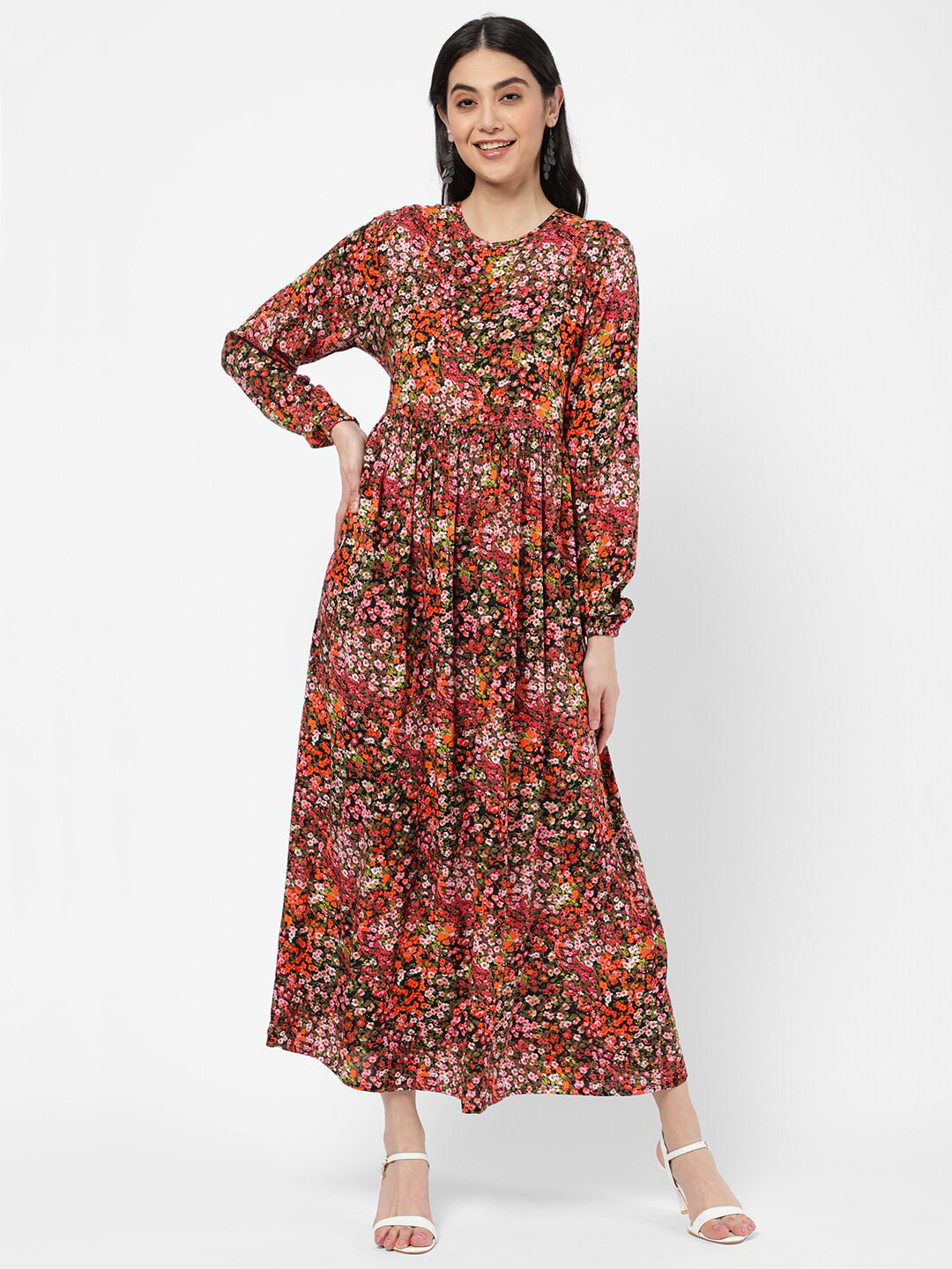 

R&B Women Pink Floral Maxi Dress