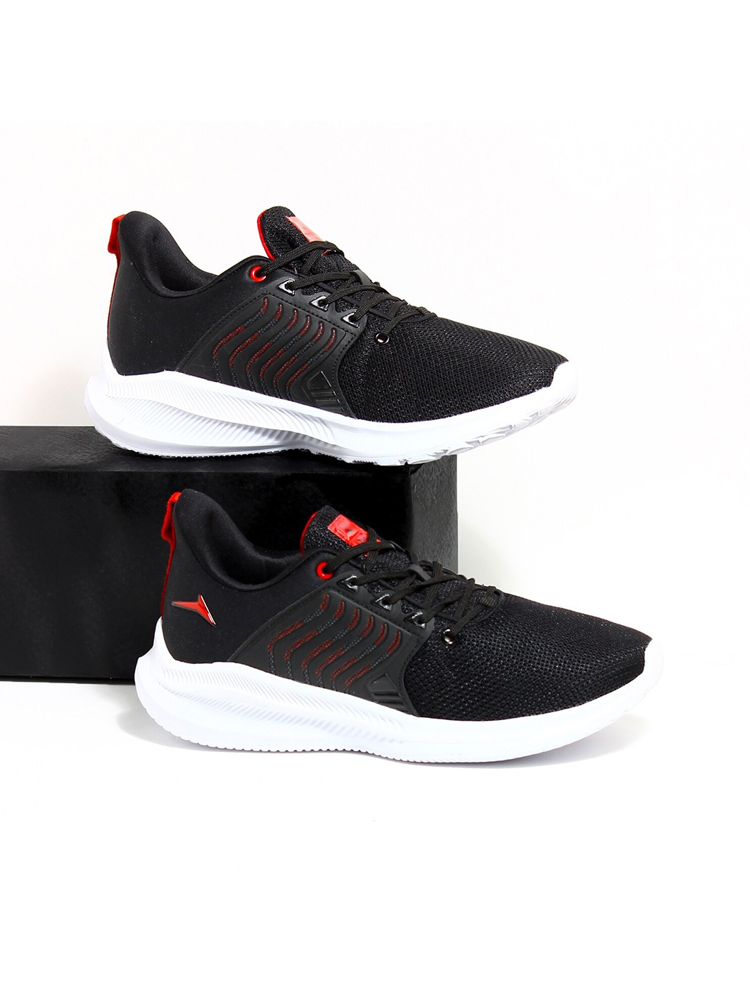 

JQR SMOOTH Men Mesh Running Shoes, Black