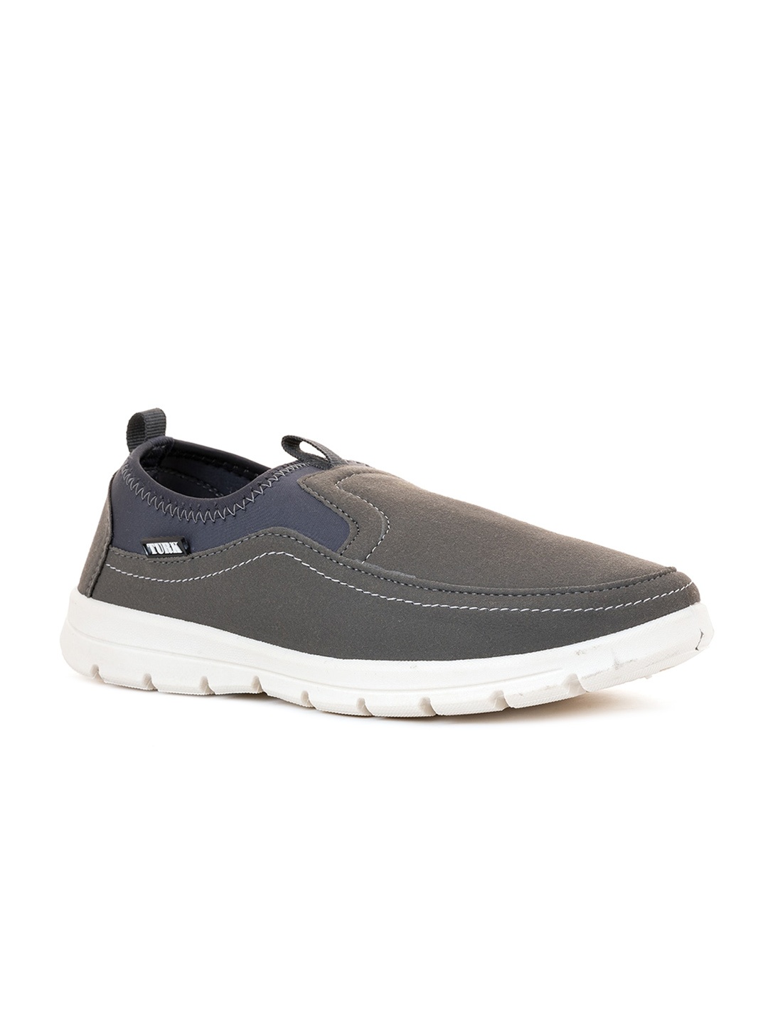 

Khadims Men Colourblocked Slip-On Sneakers, Grey