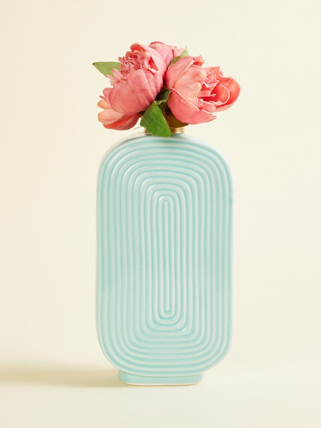 

Home Centre Turquoise Blue Textured Ceramic Vases
