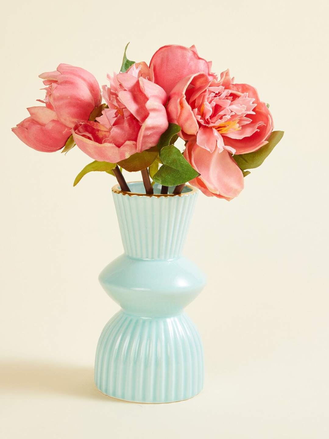 

Home Centre Blue Textured Glass Vases