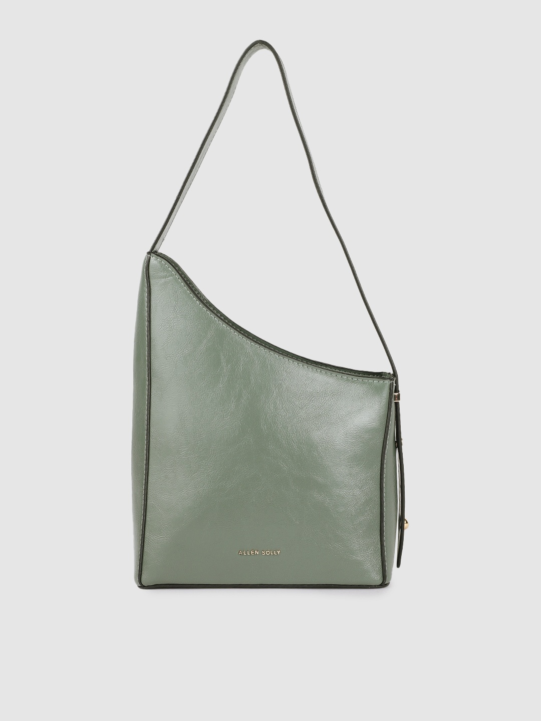 

Allen Solly Green PU Solid Handheld Bag