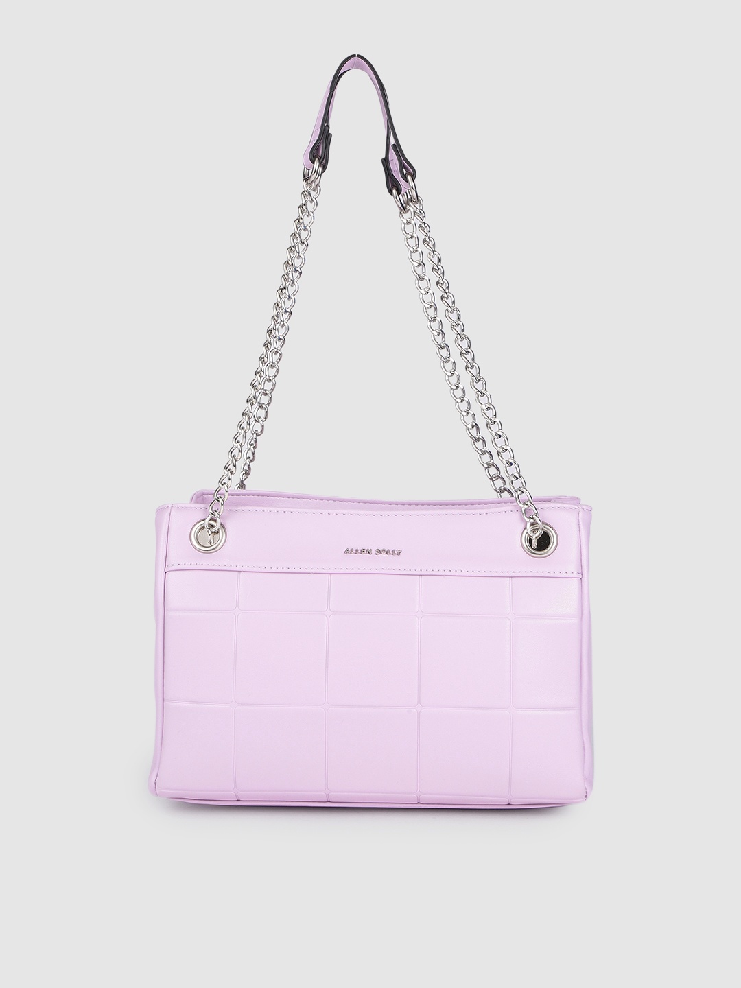 

Allen Solly Lavender Self-Design Structured Shoulder Bag