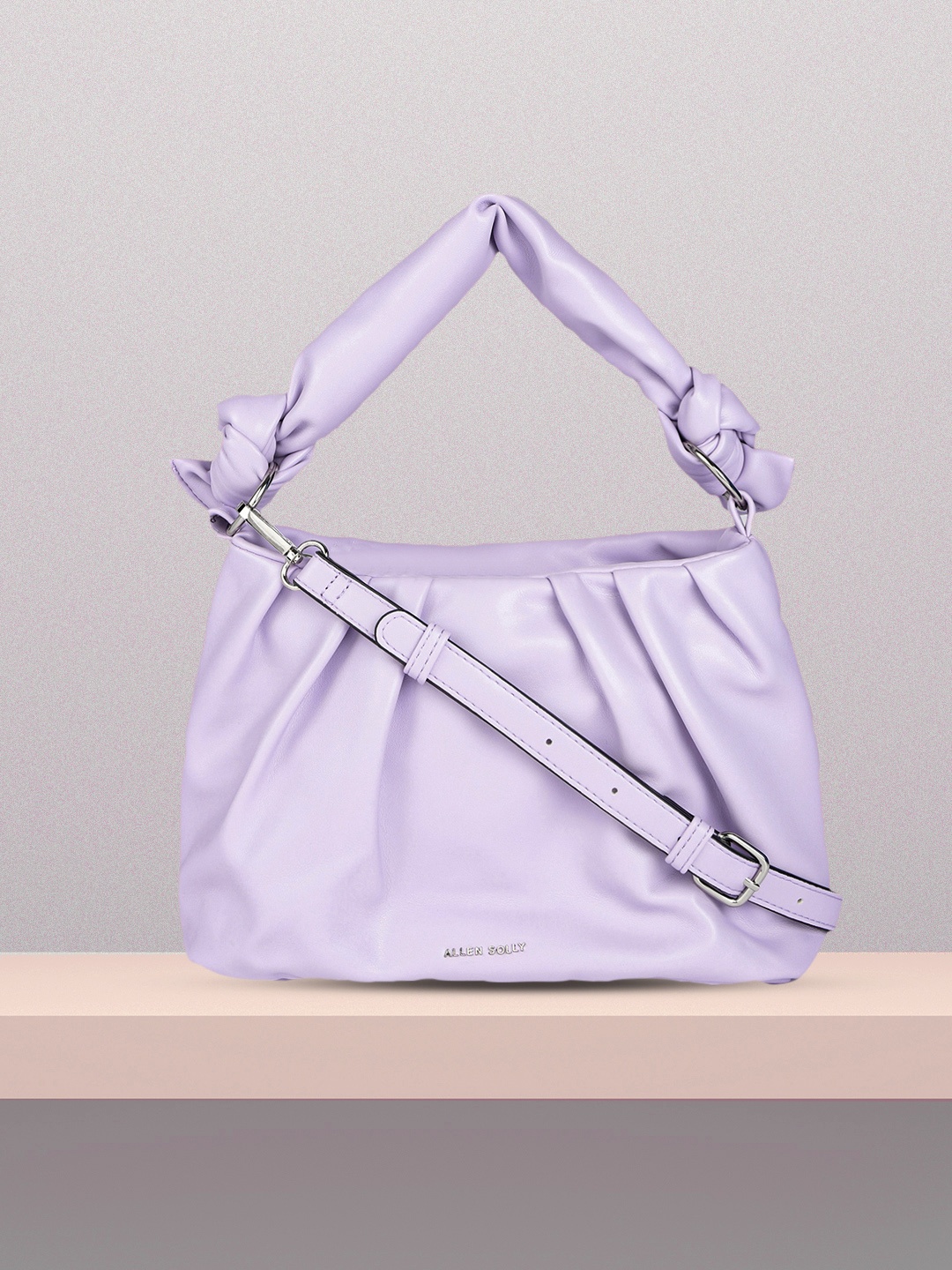 

Allen Solly Lavender Structured Handheld Bag