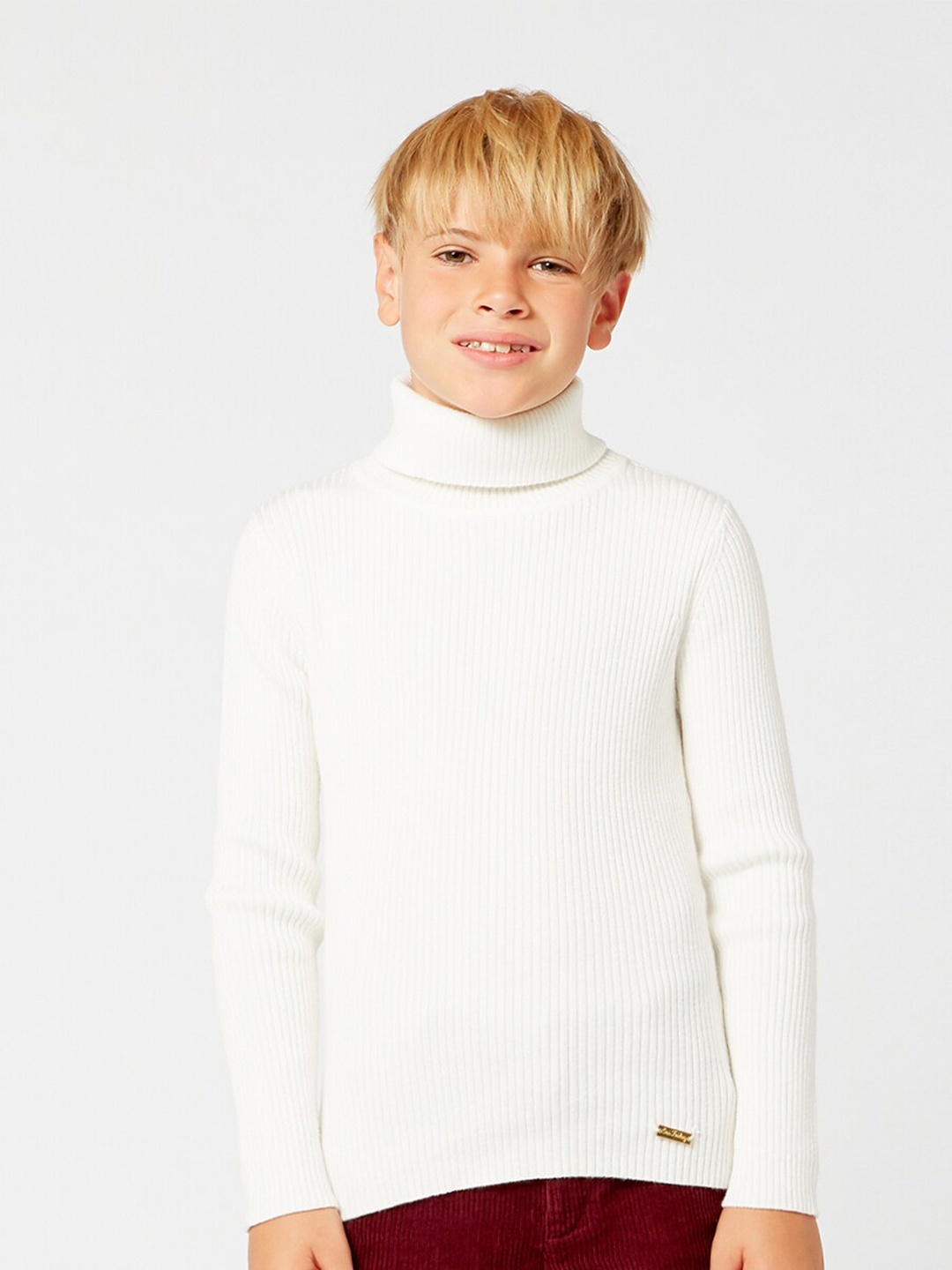 

One Friday Boys Off White Striped Pullover