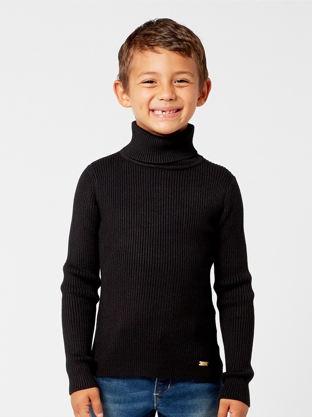 

One Friday Boys Navy Blue Striped Pullover